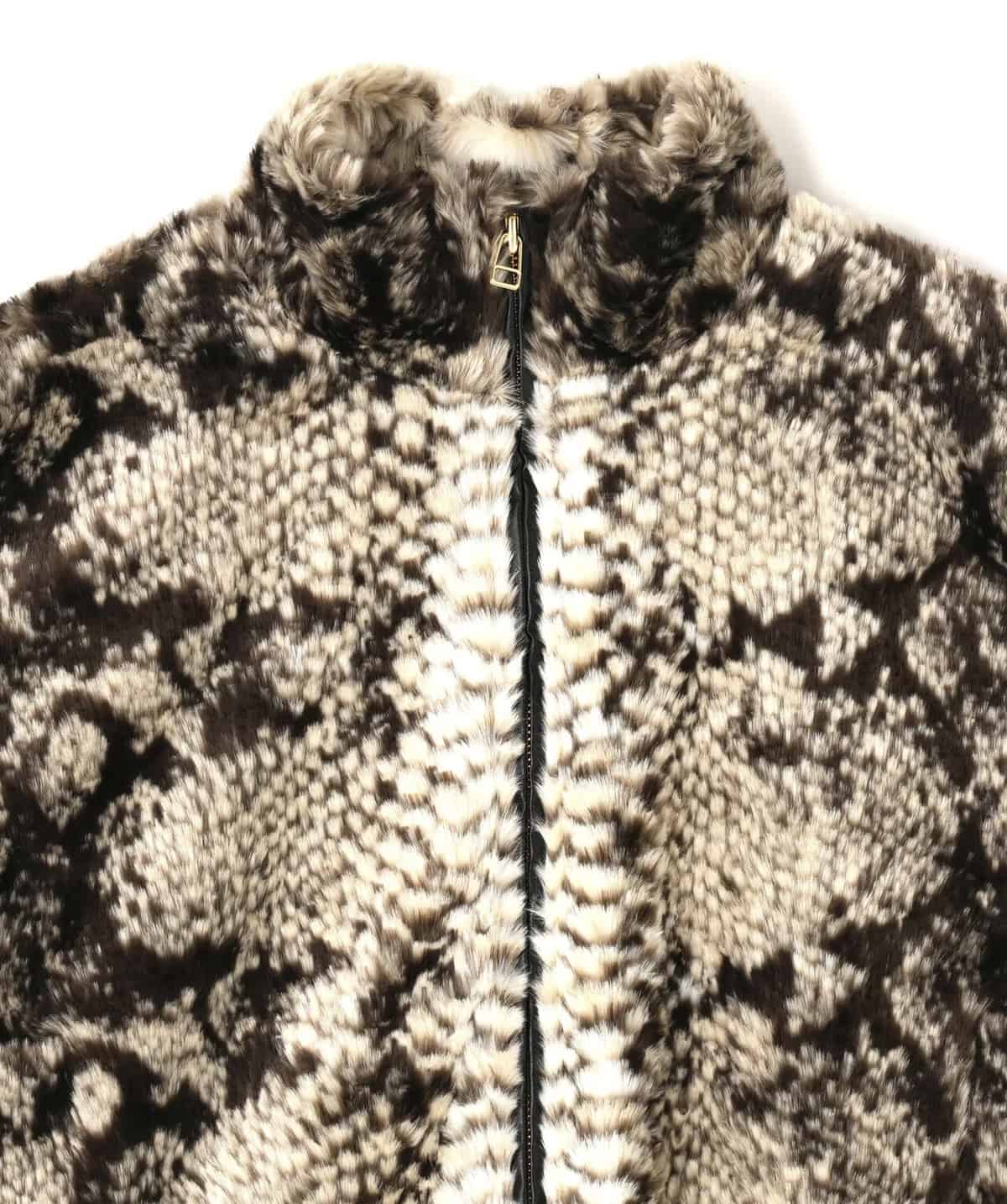 Danke Schon 25aw "Eco Fur Stand Blouson" Pison Beige M