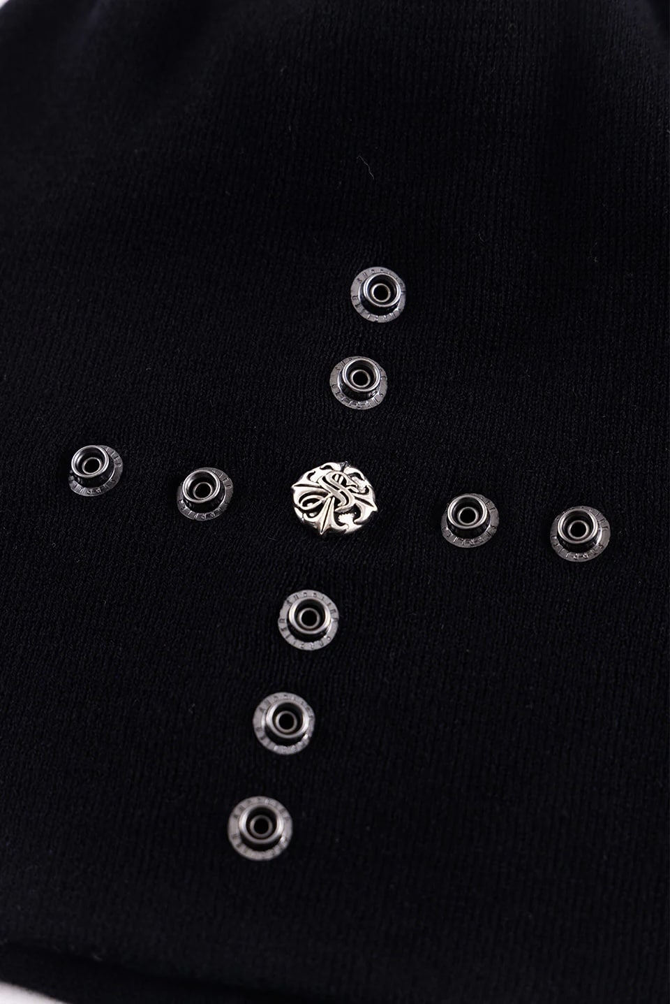 SUPPLIER 25aw "Cross Studs Long Beanie" Black One Size