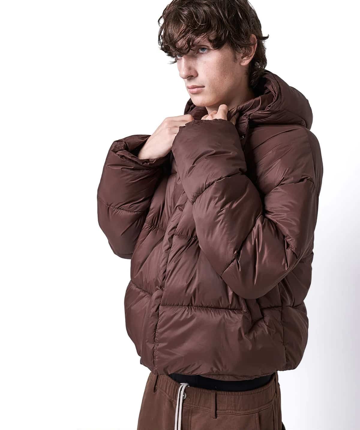 Danke Schon 25aw "高密度Nylon Hooded Blouson" Brown Brown S