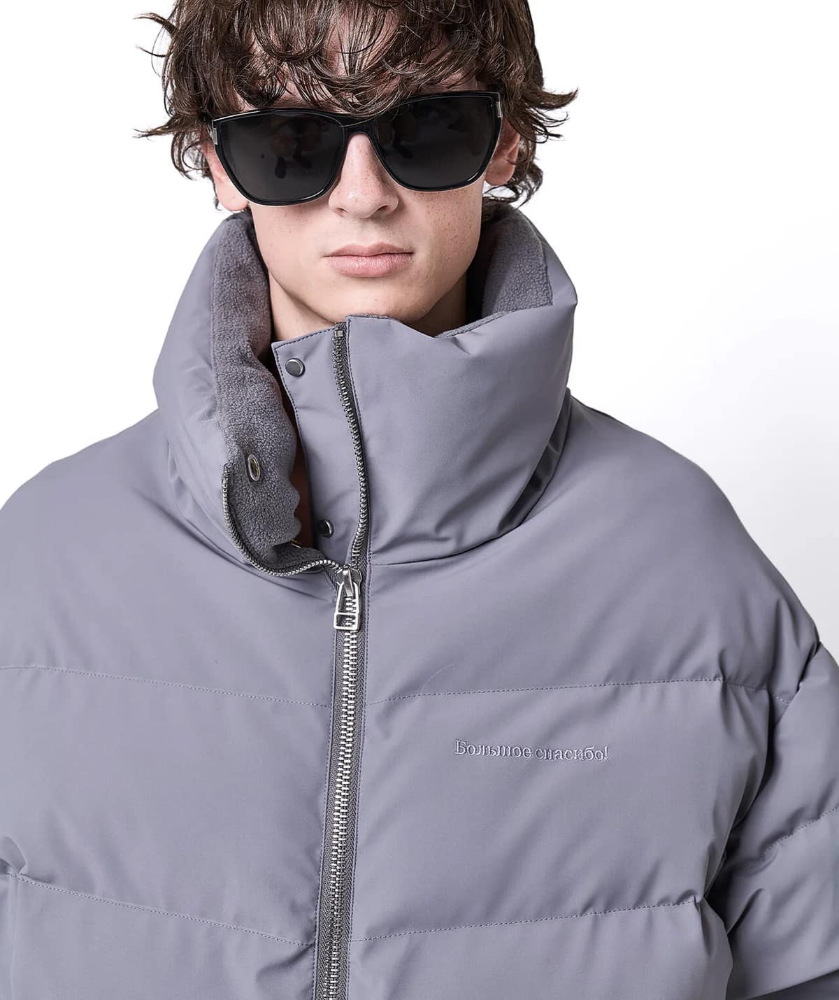 Danke Schon 25aw "3Layer Nylon Back Zip Blouson" Gray Gray S