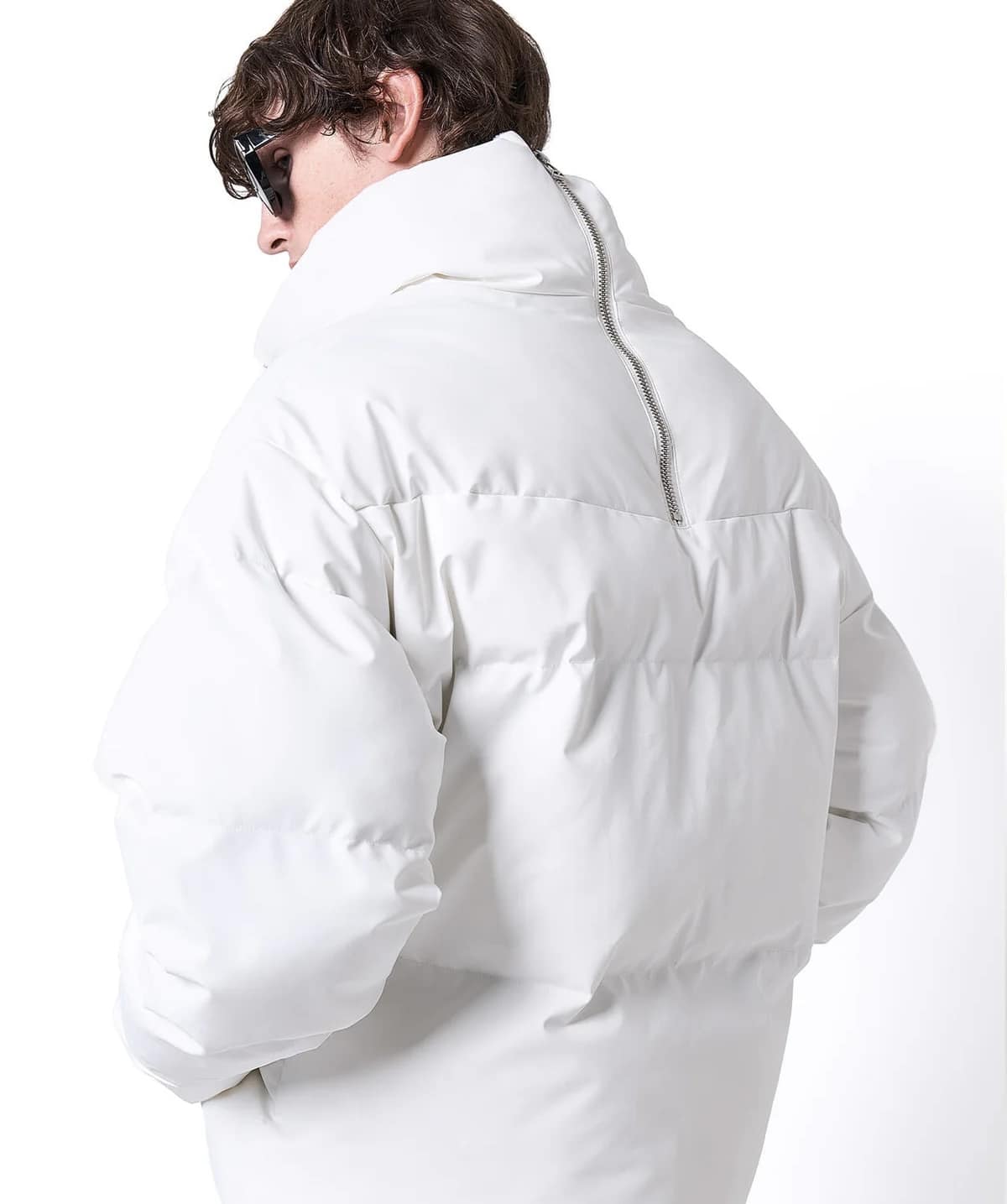 Danke Schon 25aw "3Layer Nylon Back Zip Blouson" White White S