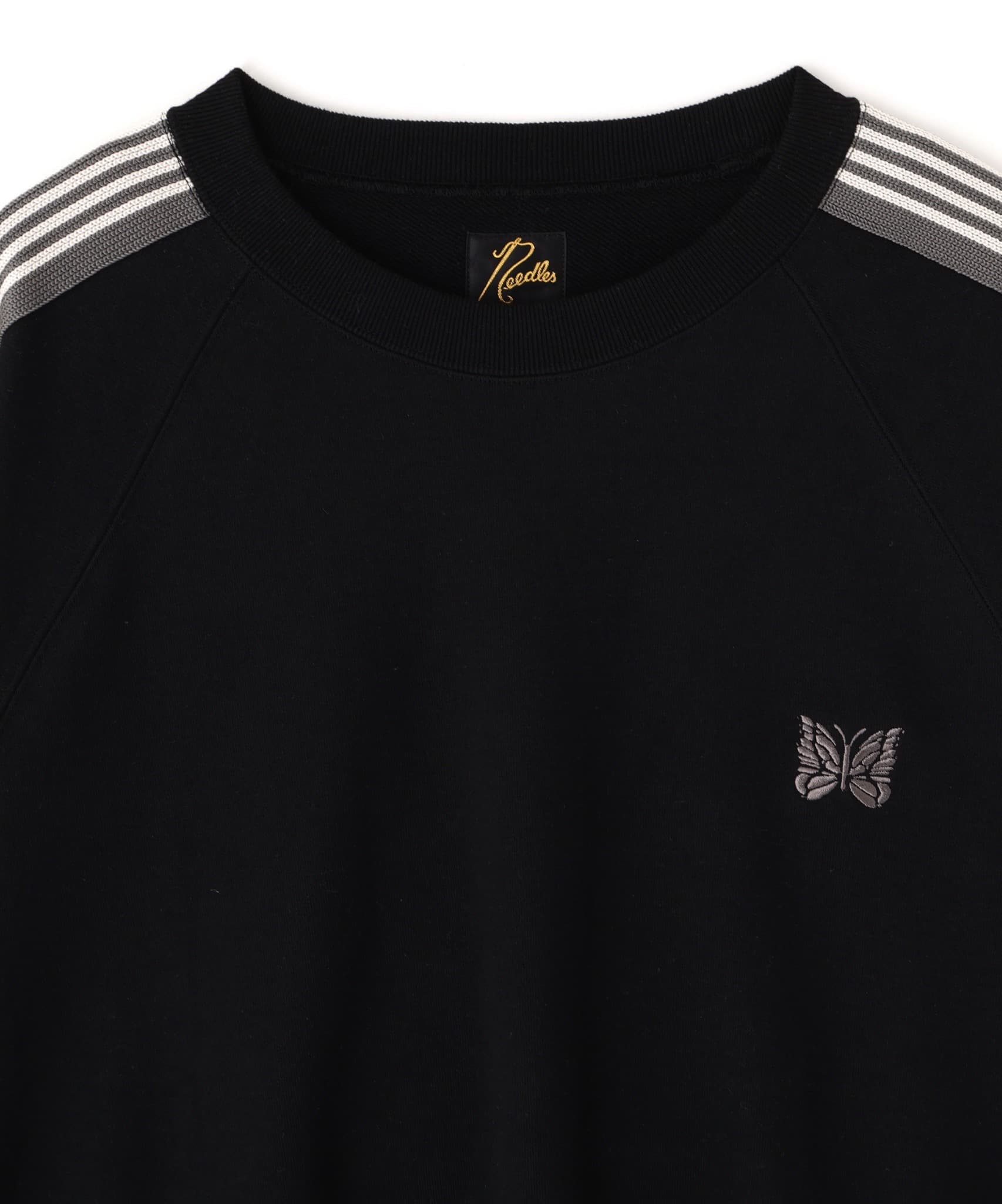 【先行予約 12月11日】Needles 26ss "Exclusive Track Crew Neck Shirt - Cotton Jersey" Black Black M