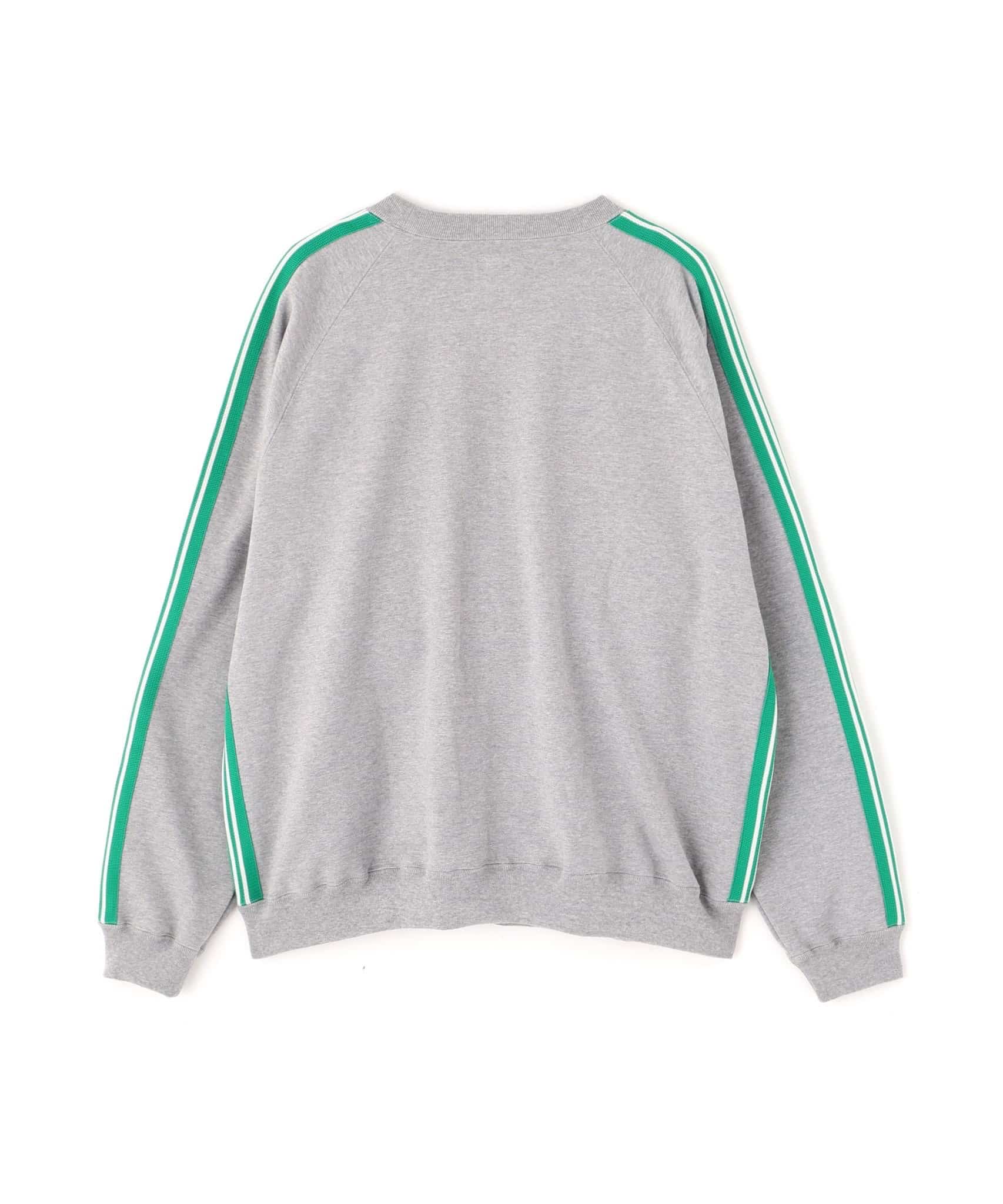 【先行予約 12月11日】Needles 26ss "Exclusive Track Crew Neck Shirt - Cotton Jersey" Grey/Green Grey/Green M