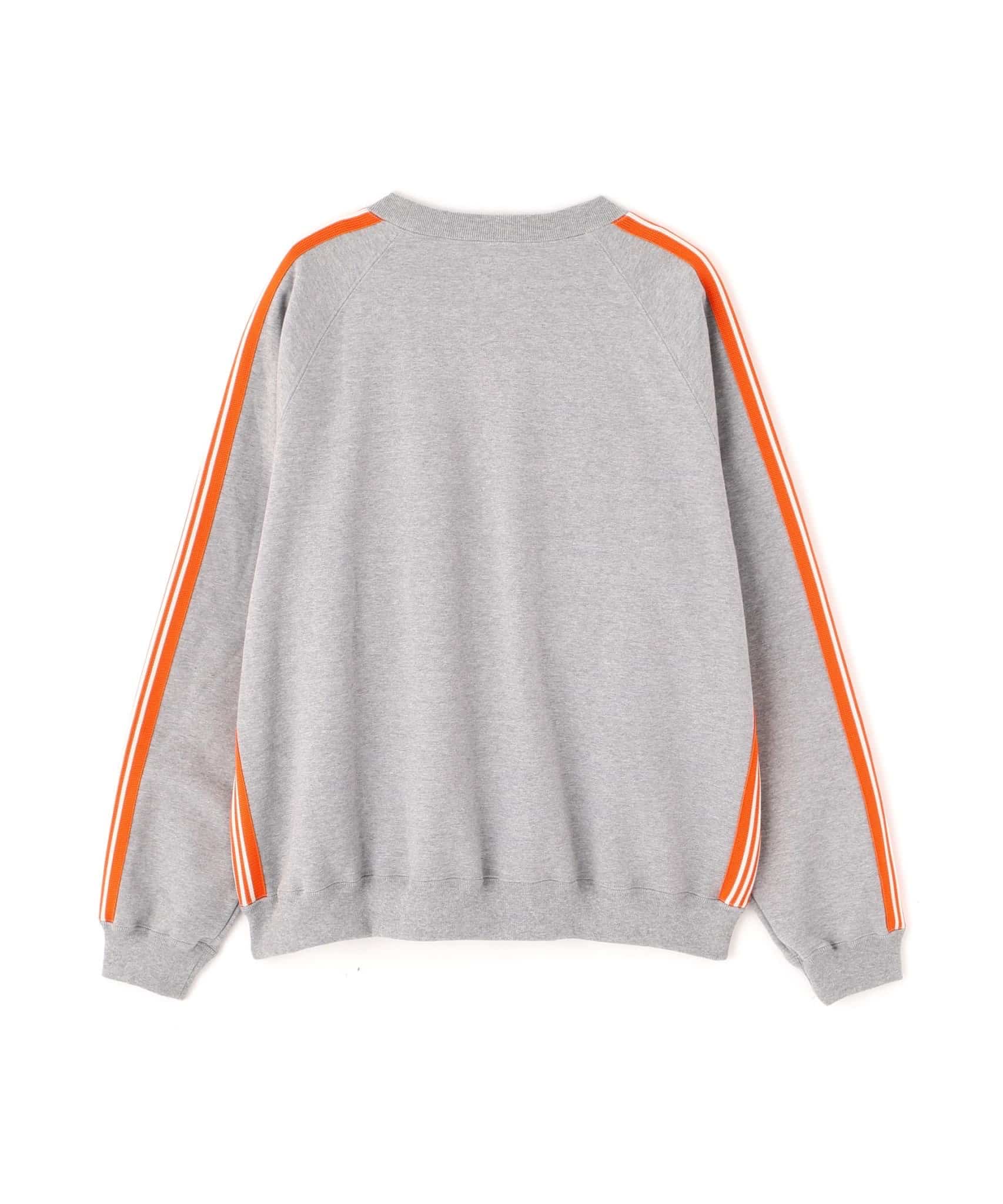 【先行予約 12月11日】Needles 26ss "Exclusive Track Crew Neck Shirt - Cotton Jersey" Grey/Orange Grey/Orange M