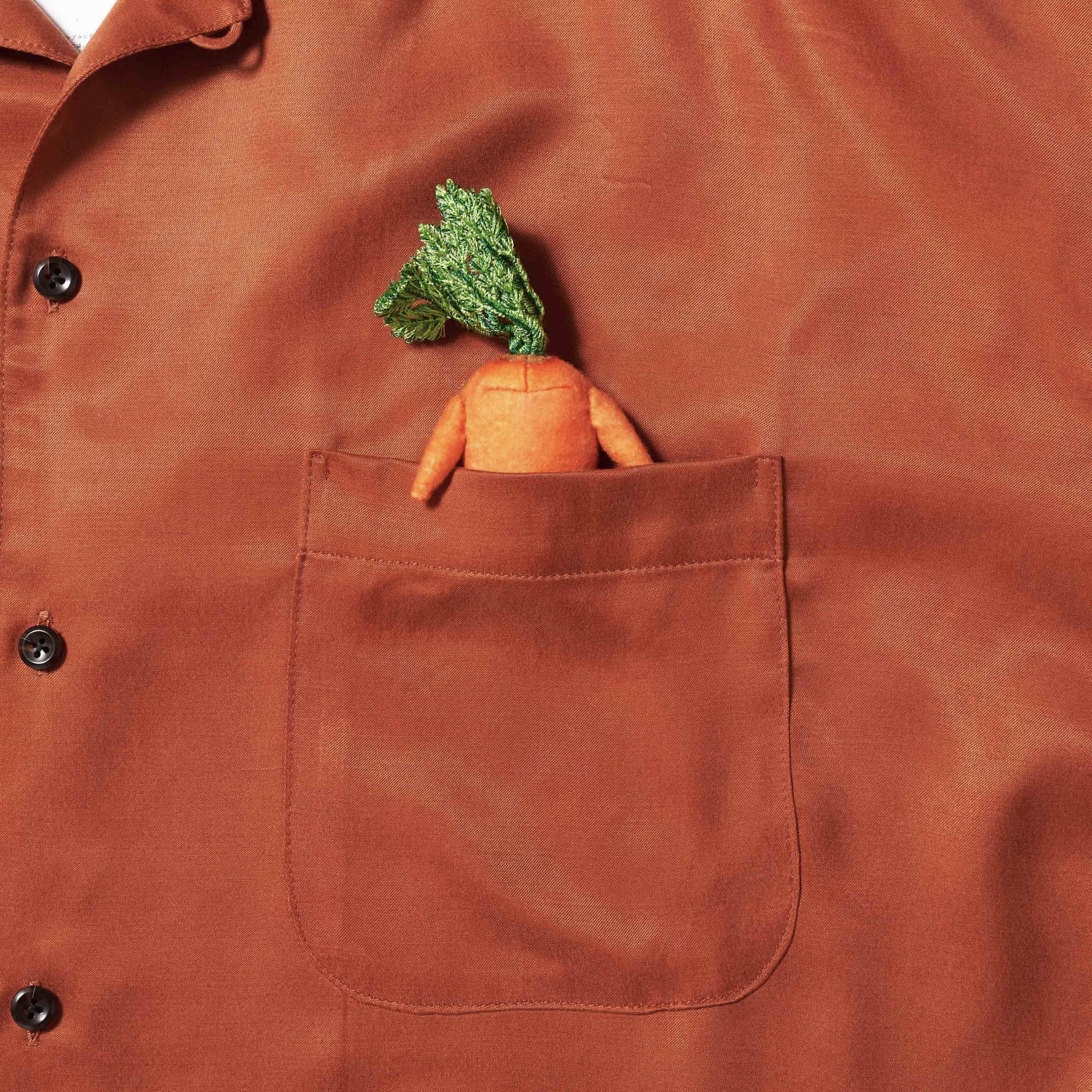 doublet 26ss "MUD-HAND-PAINTED SHIRT" Orange Orange M