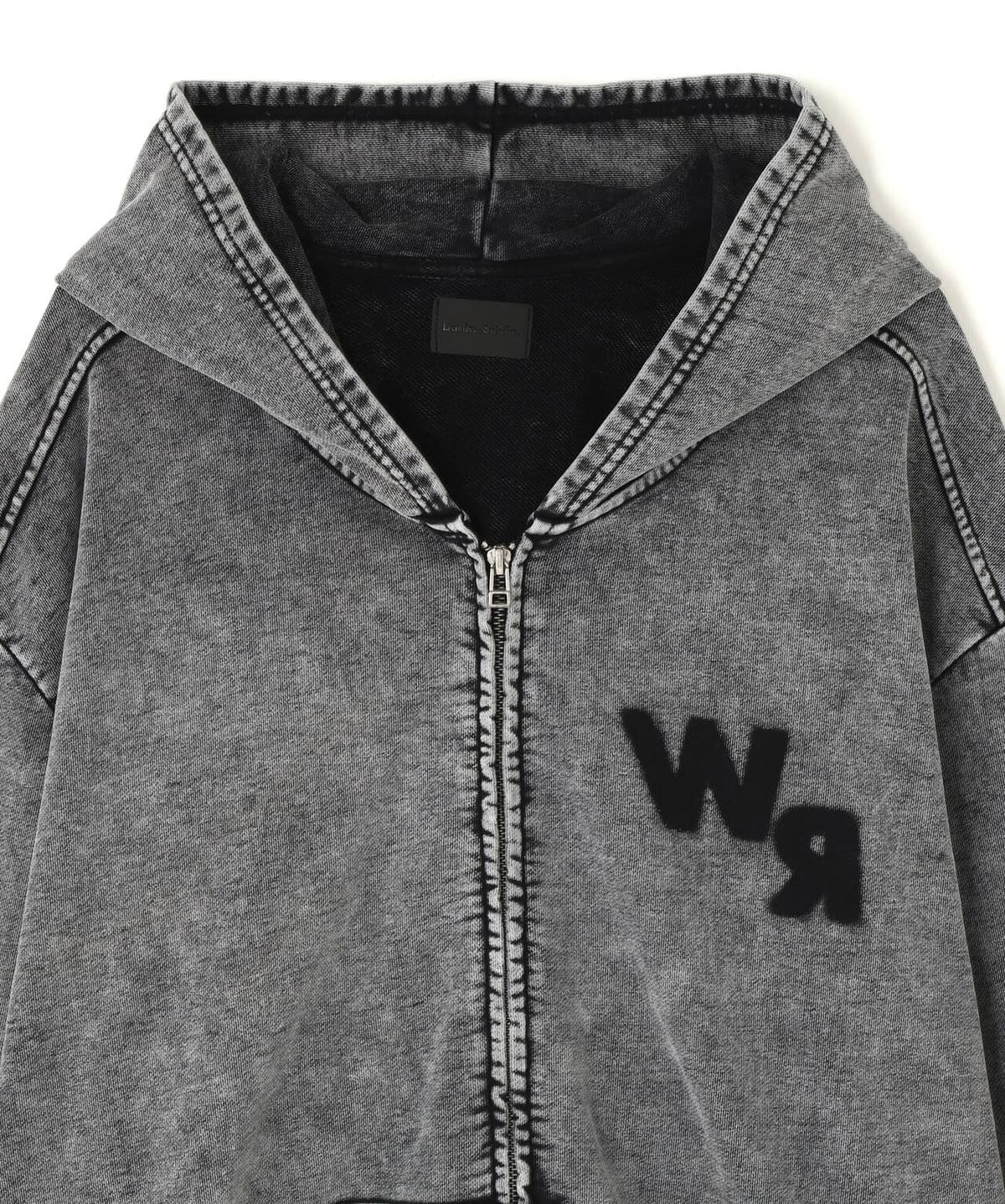 Danke Schon 26ss "Chemical Sweat Zip Hoodie" Black M