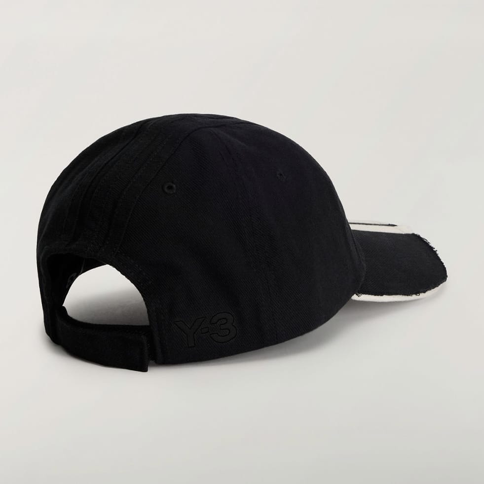 Y-3 26ss "Y-3 STRIPES CAP" Black Black One Size