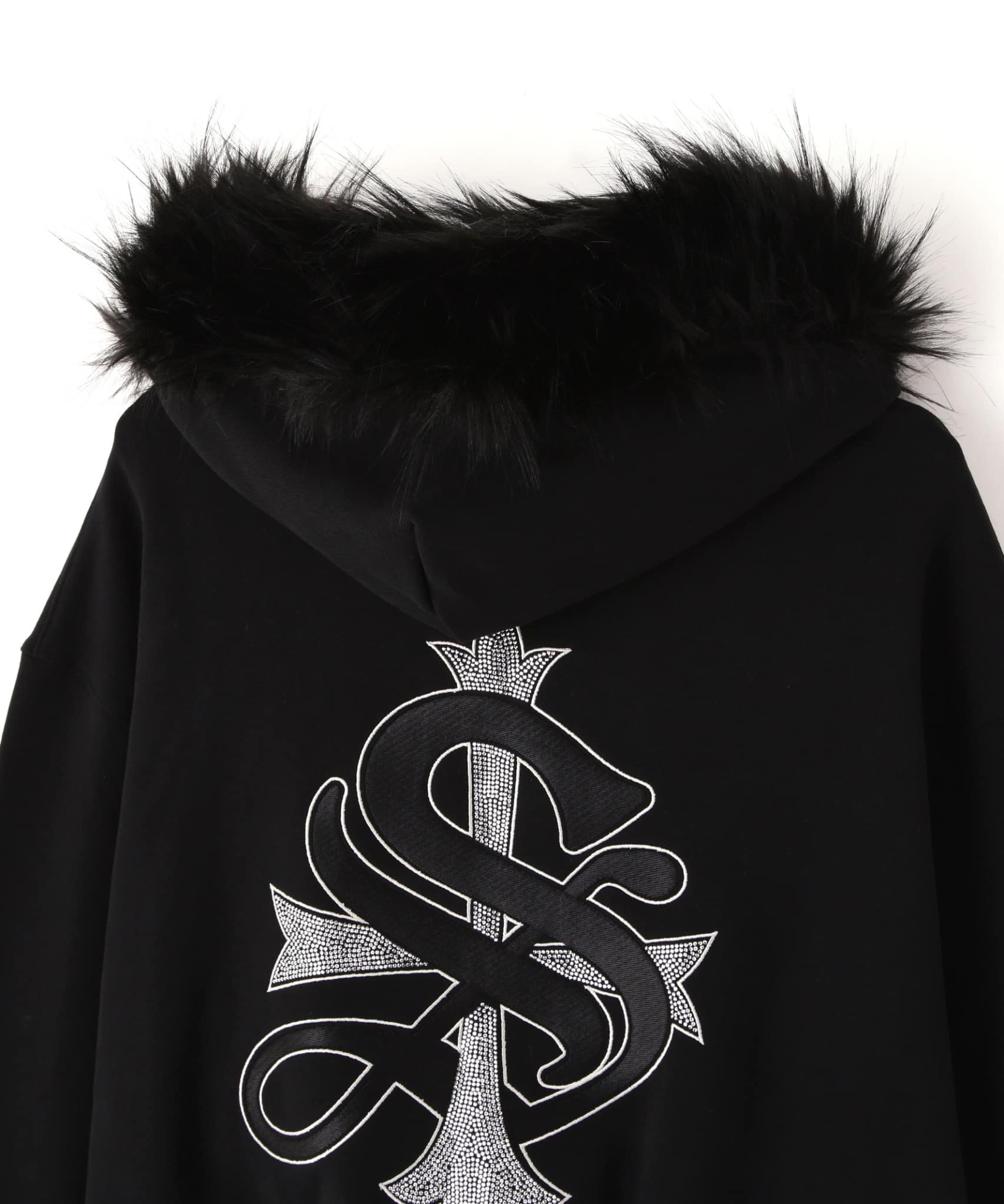 【先行予約 1月24日発売】SUPPLIER 26ss "Exclusive Faux Fur Cross Hoodie" Silver Silver M