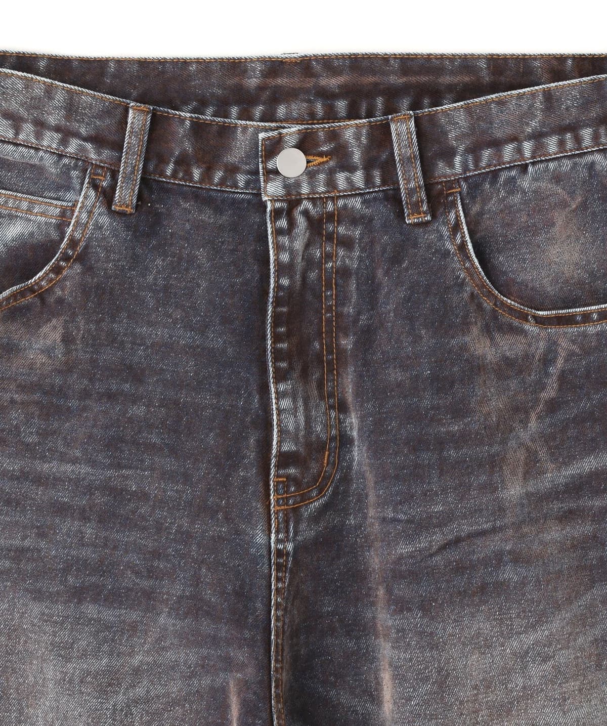 WHITELAND 26ss "Flocky Wide Denim Pants" Blue One Size