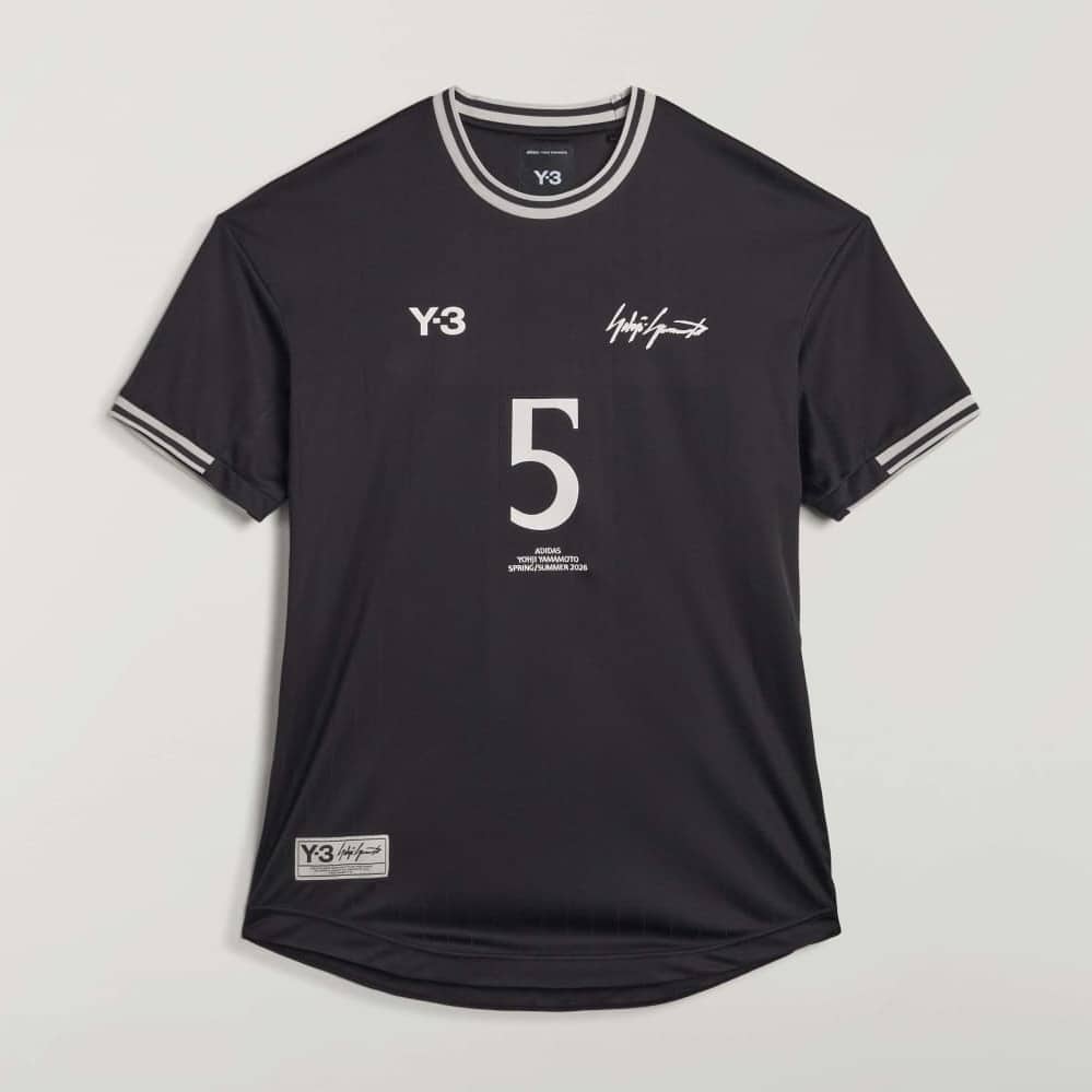Y-3 26ss "ELITE 5 SHORT SLEEVE FOOTBALL TEE" Black S