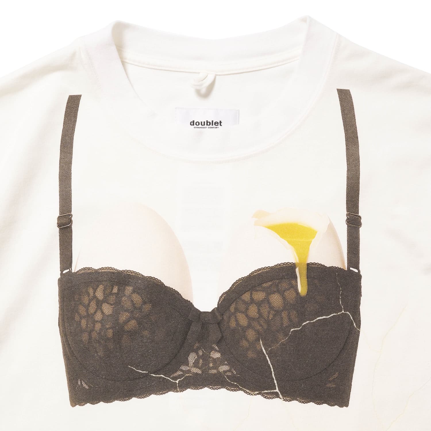 doublet 26ss "EGG BRA T-SHIRT" White White One Size