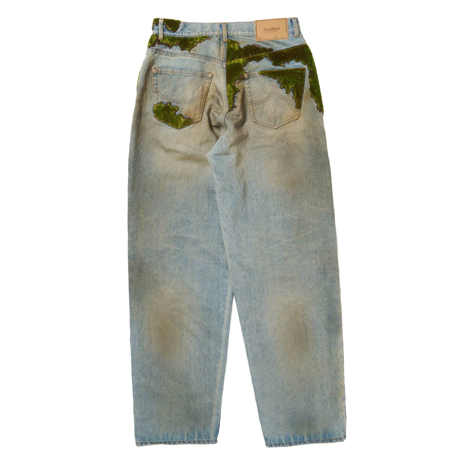 doublet 26ss "MOSS-GROWN WOOD DENIM PANTS" Indigo Indigo S