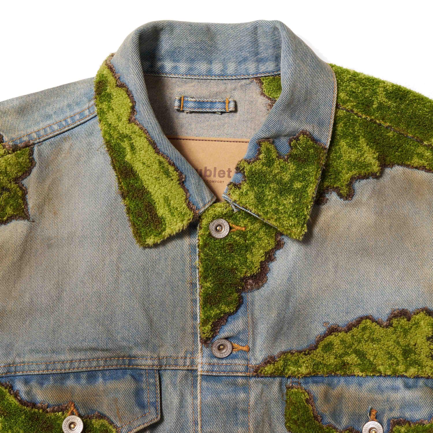 doublet 26ss "MOSS-GROWN WOOD DENIM JACKET" Indigo Indigo M