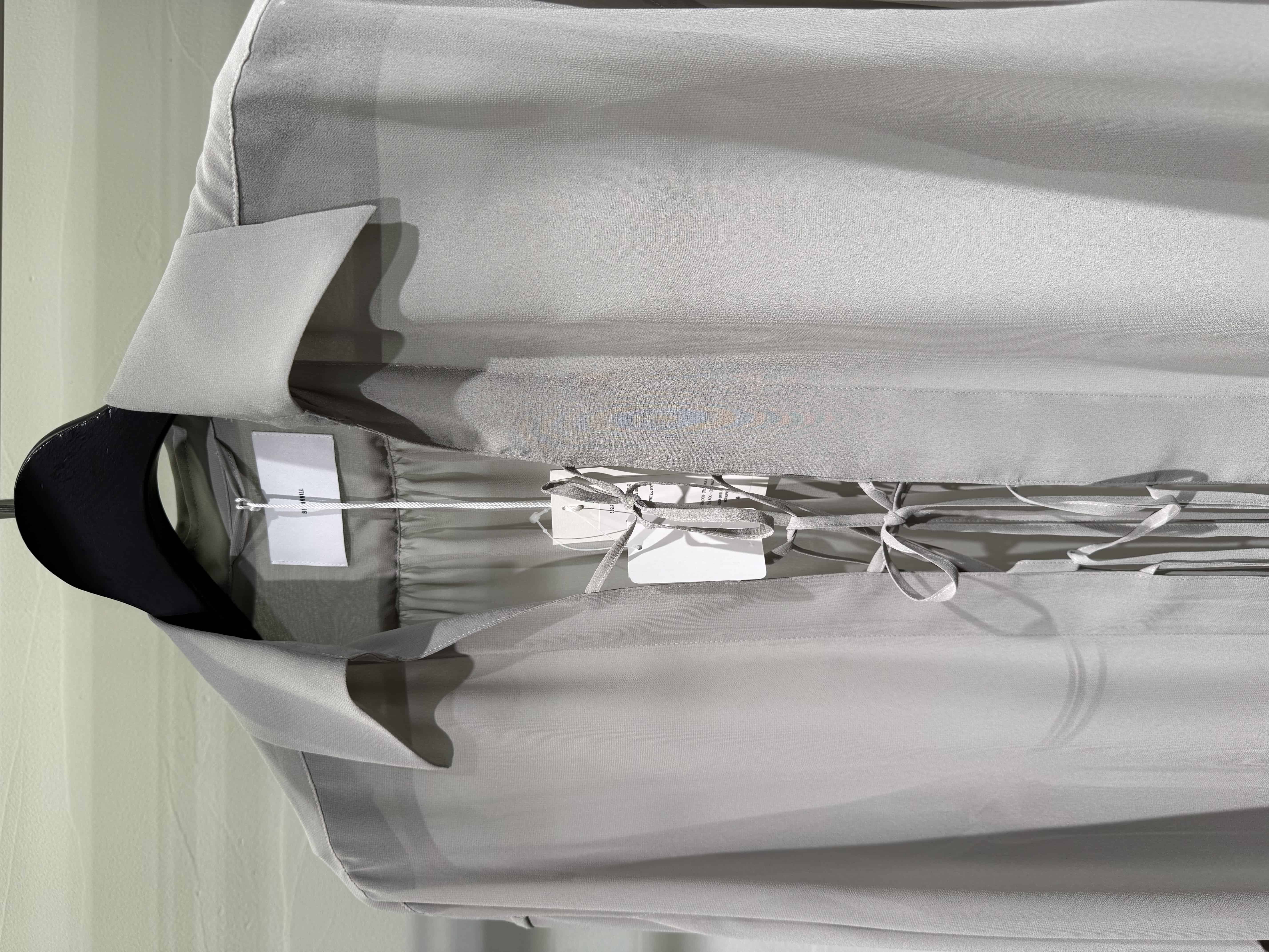 SUGARHILL 26ss "Sheer String Shirt" Pale Gray Pale Gray 2
