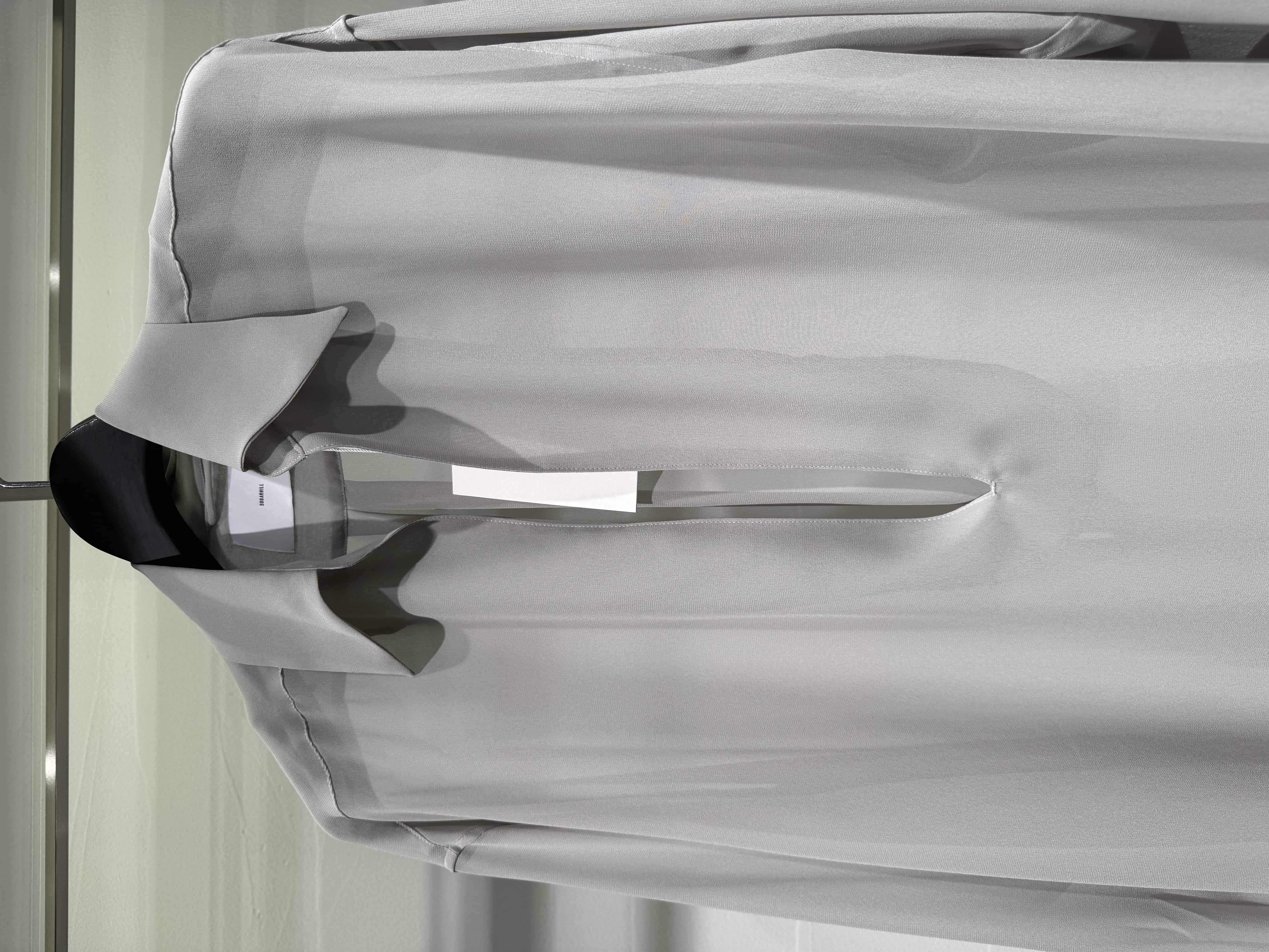 SUGARHILL 26ss "Sheer Skipper Shirt" Pale Gray Pale Gray 2