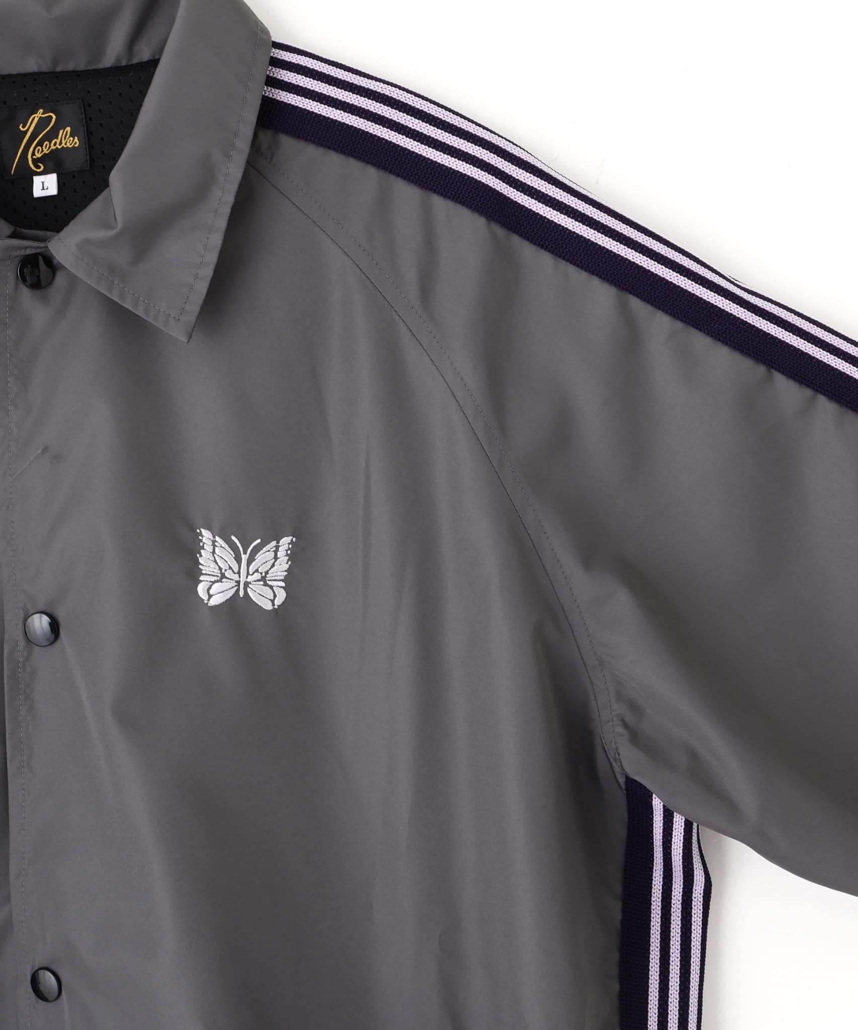 【先行予約 3月1日発売予定】Needles 26ss "Exclusive Track Coach Jacket - Nylon" Grey Grey M