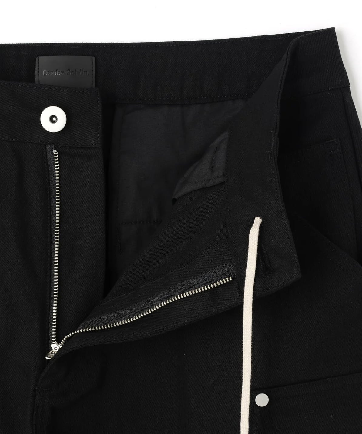 Danke Schon 26ss "10oz Katuragi W-Cargo Pants" Black Black S