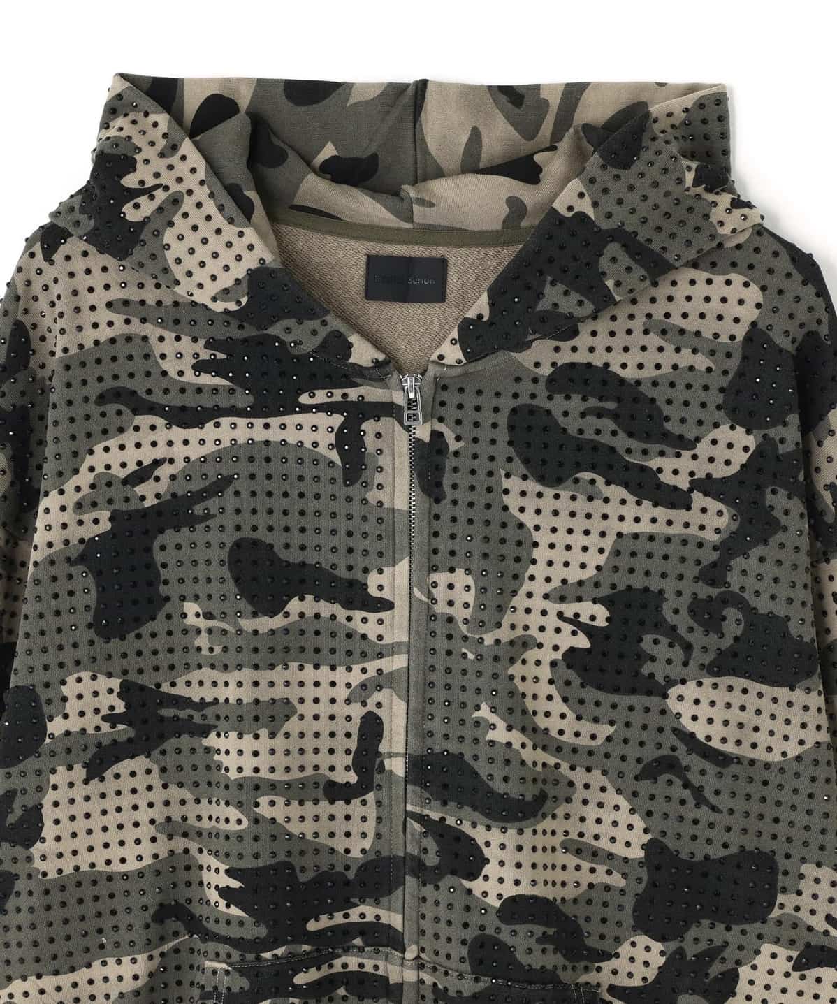 Danke Schon 26ss "Camo Line Stone Zip Hoodie" Camo M