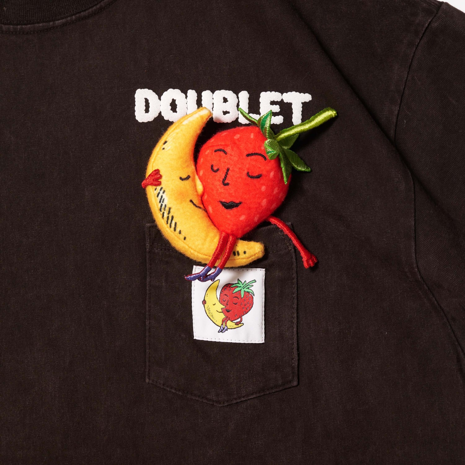 doublet 26ss "MUD-DYED T-SHIRT WITH SHFU" Black M