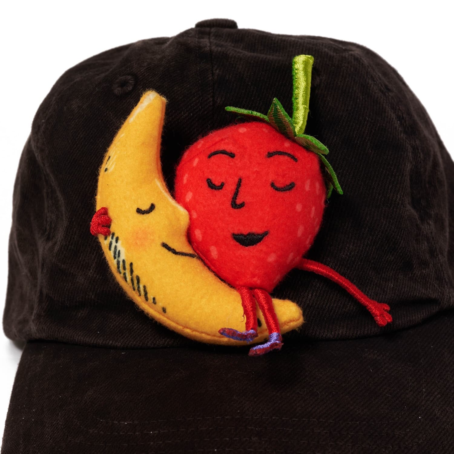 doublet 26ss "MUD-DYED CAP WITH SHFU" Black One Size