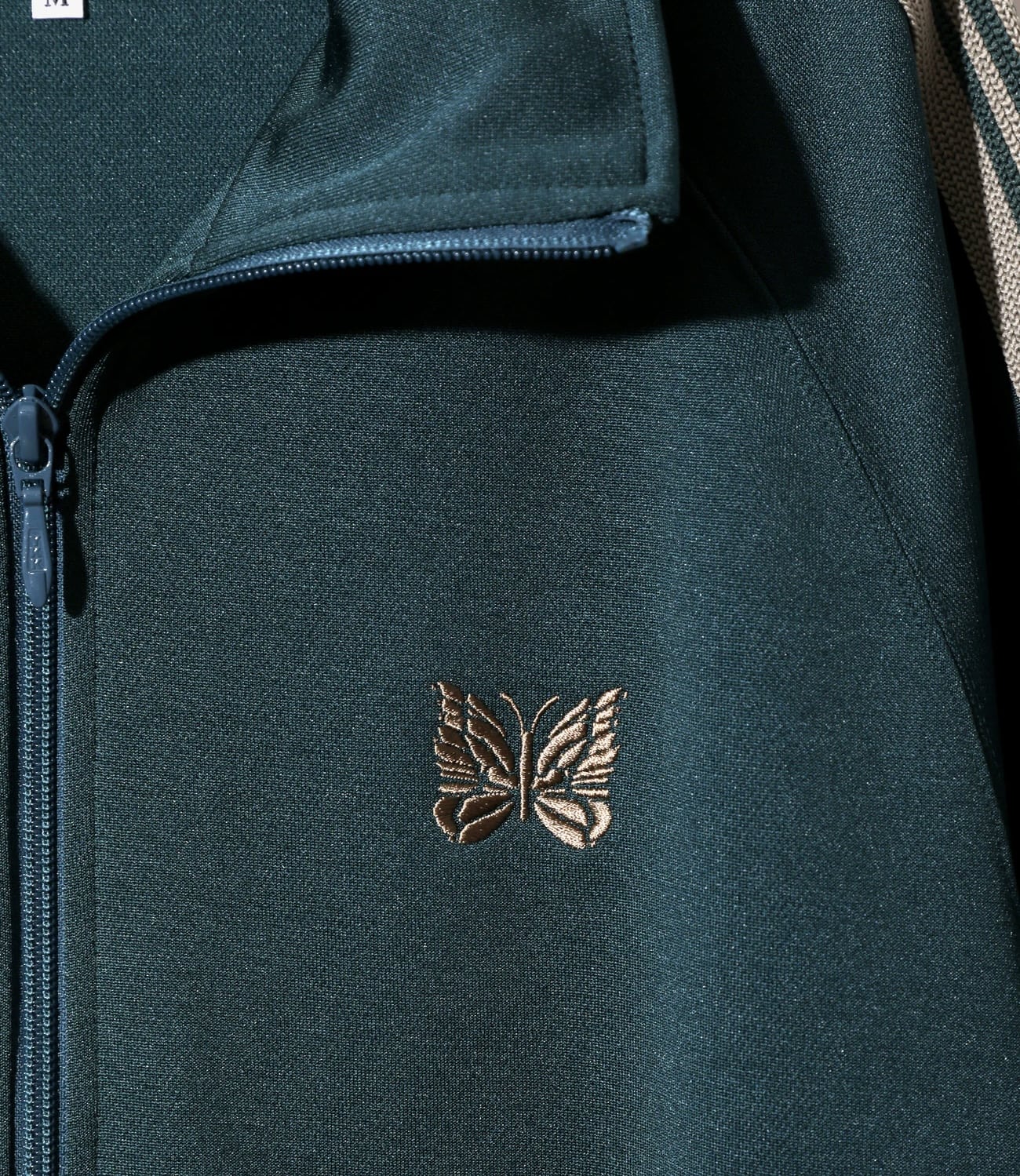 Needles 26ss "Track Jacket - Poly Smooth" Green Green S
