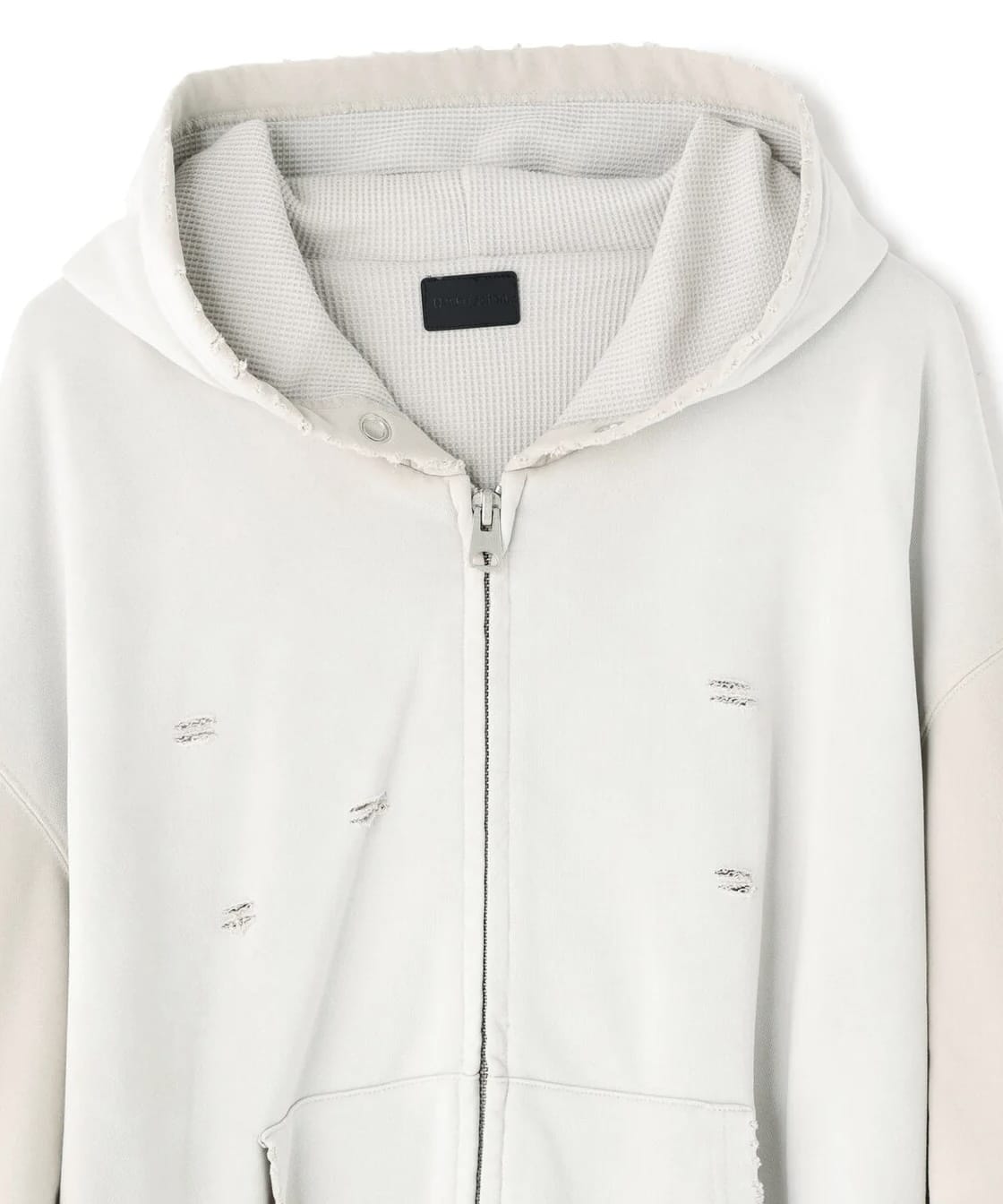 Danke Schon 26ss "SULFUR SWEAT THERMAL ZIP HOODIE" White White S