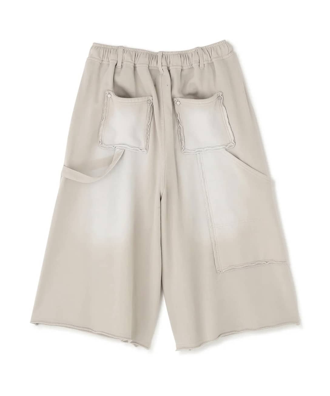 Danke Schon 26ss "SULFUR SWEAT W-KNEE SHORTS" White White S