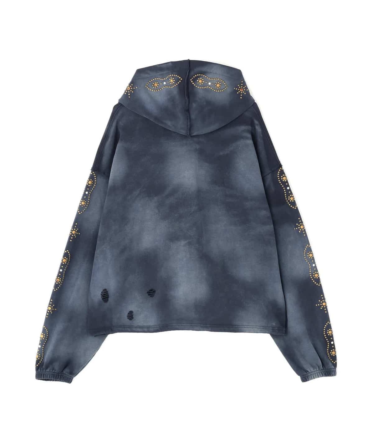 Danke Schon 26ss "Studs Sweat Zip Hoodie" Navy Navy S