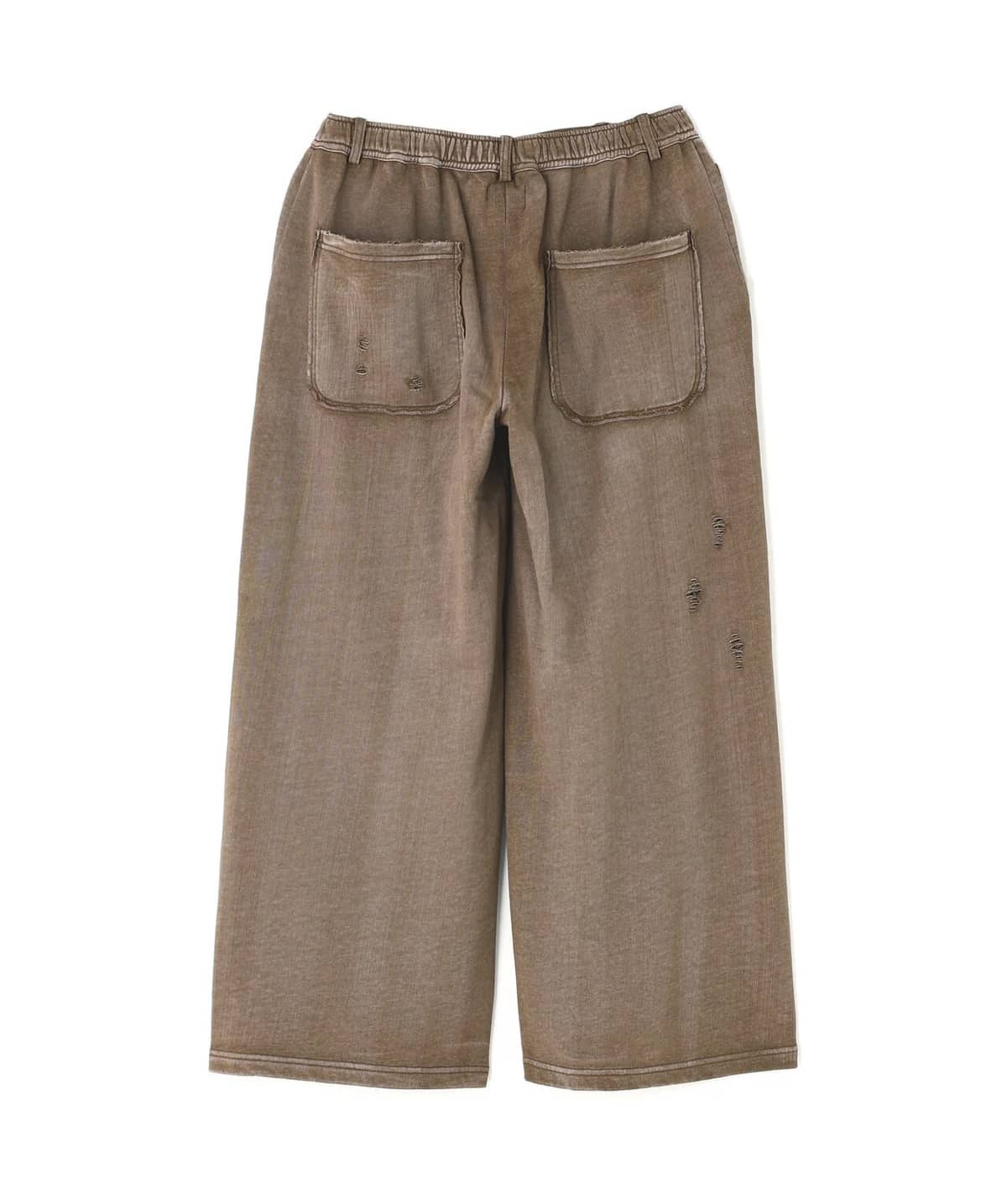 Danke Schon 26ss "Studs Sweat Baggy Pants" Brown Brown S