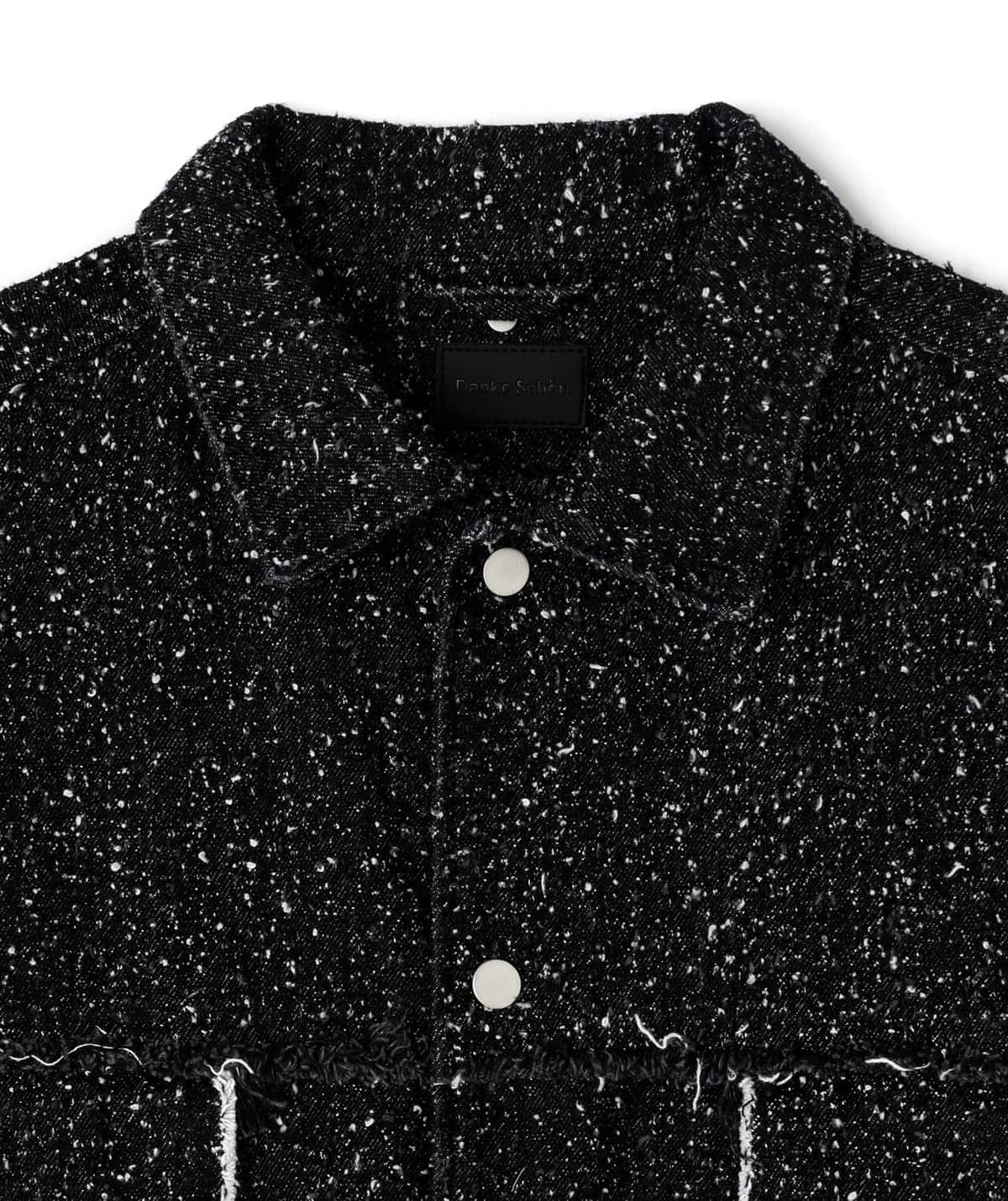 Danke Schon 26ss "Needlepunch Denim 3rd Jacket" Black Black S