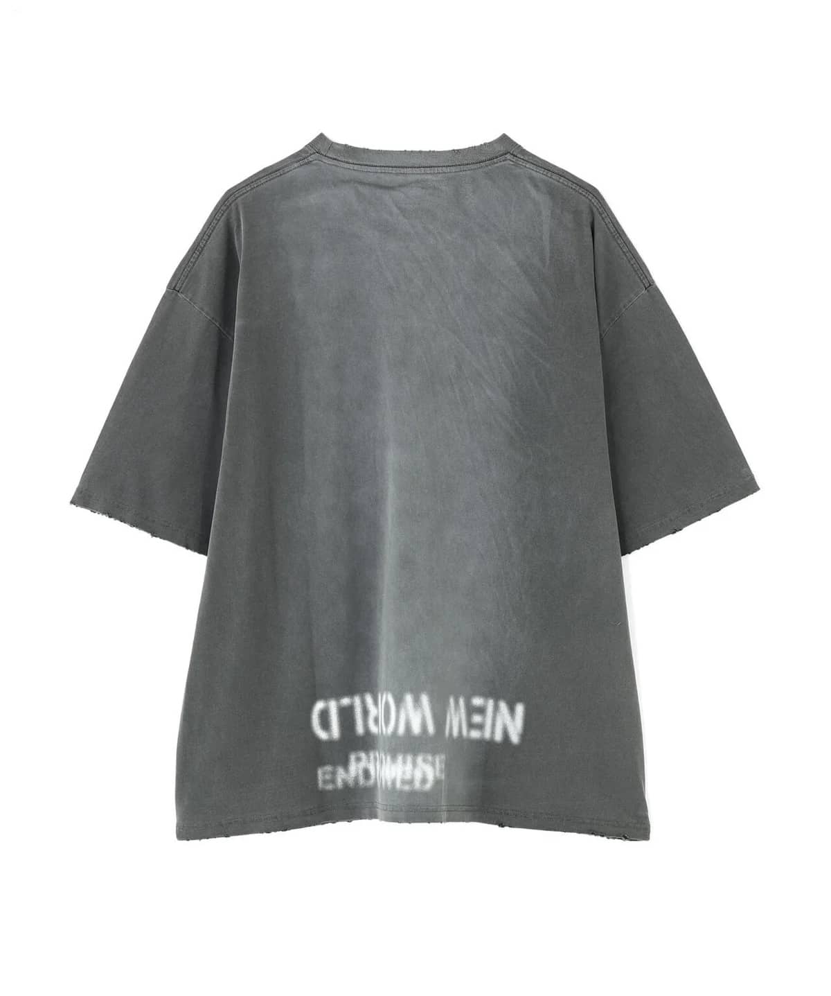 Danke Schon 26ss "Pigment Stencil S/S Tee" Black Black M