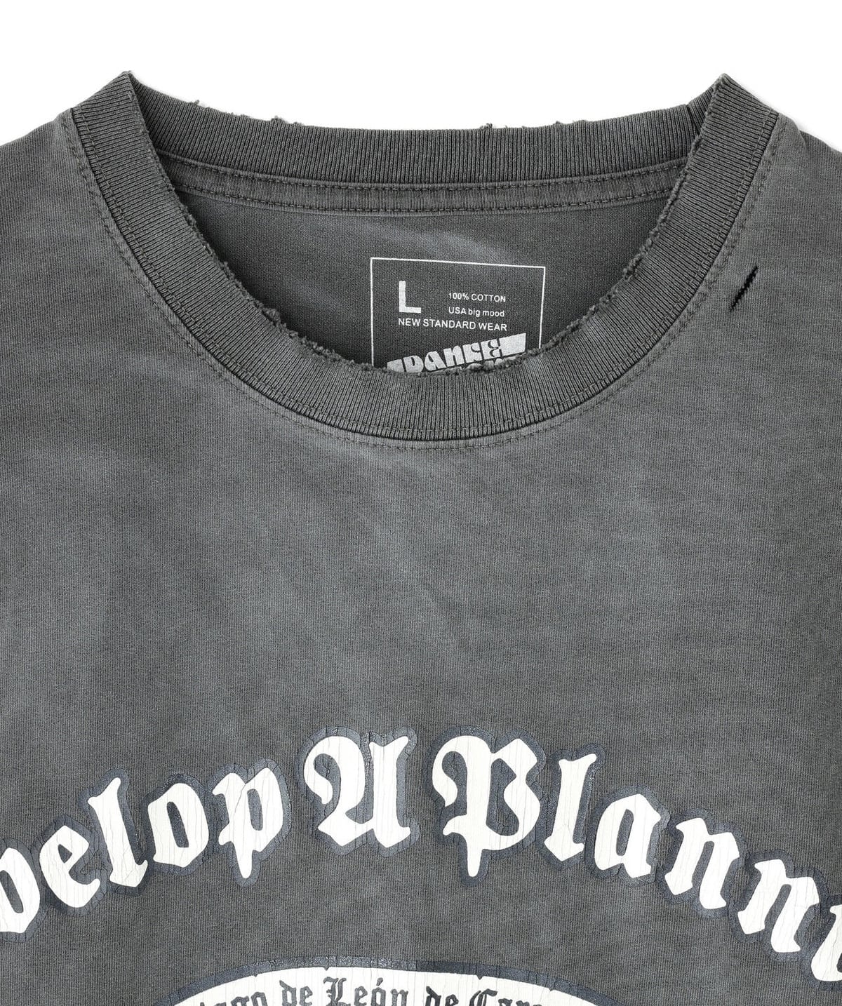 Danke Schon 26ss "Pigment Emblem S/S Tee" Black Black M