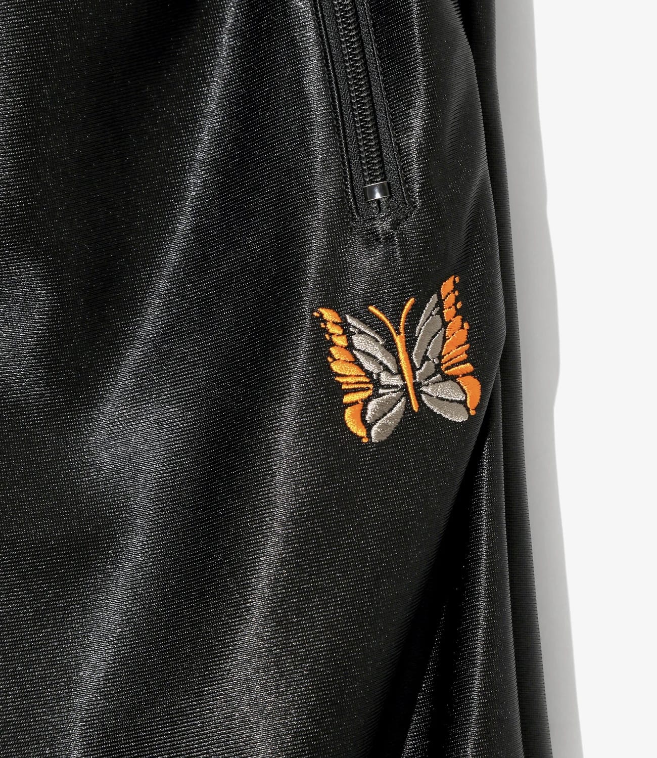 Needles 26ss "Track Pant - Tricot Sateen" Black Black XS