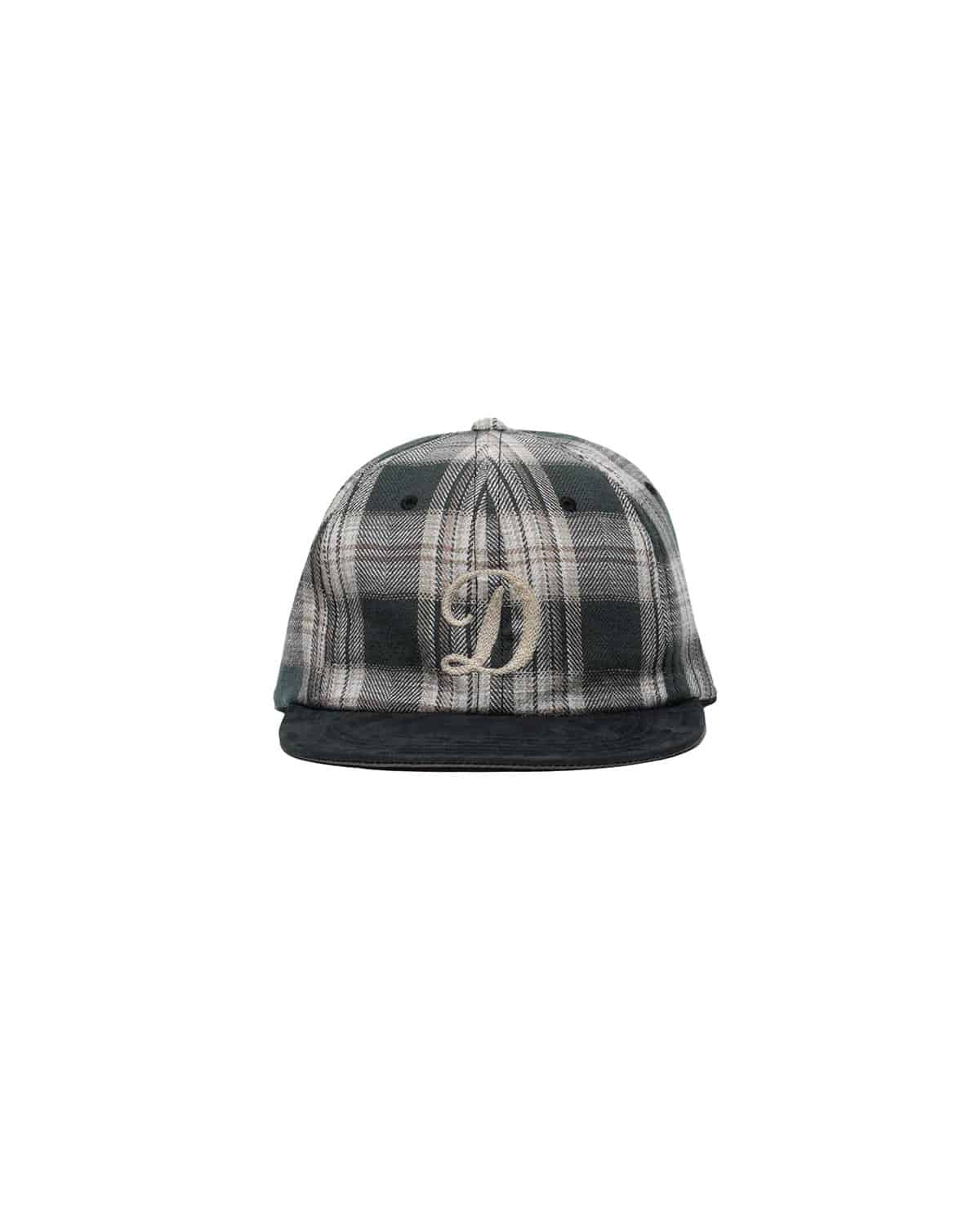 THE H.W.DOG&CO. 26ss "Plaid Two Tone Cap" Black Black One Size