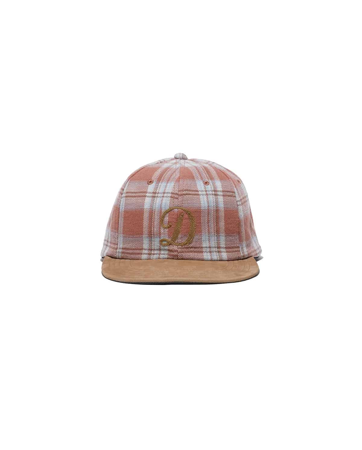 THE H.W.DOG&CO. 26ss "Plaid Two Tone Cap" Red Red One Size