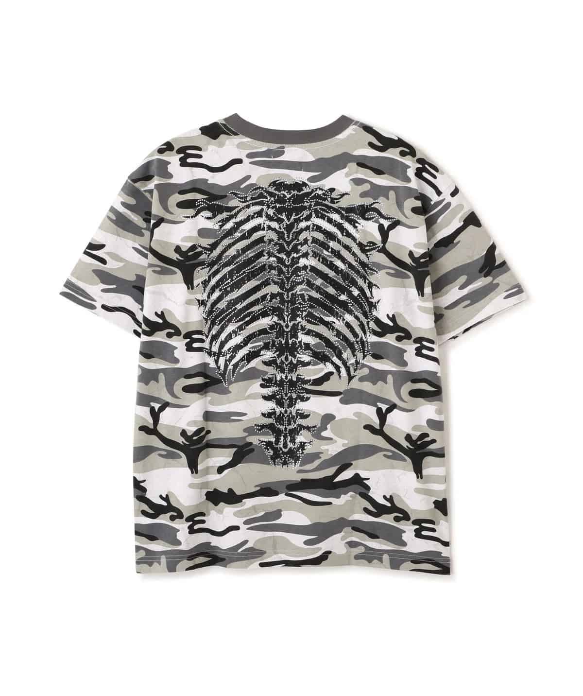 SUPPLIER 26ss "Exclusive Rhinestone Fire Bones Tee" Camo Camo M