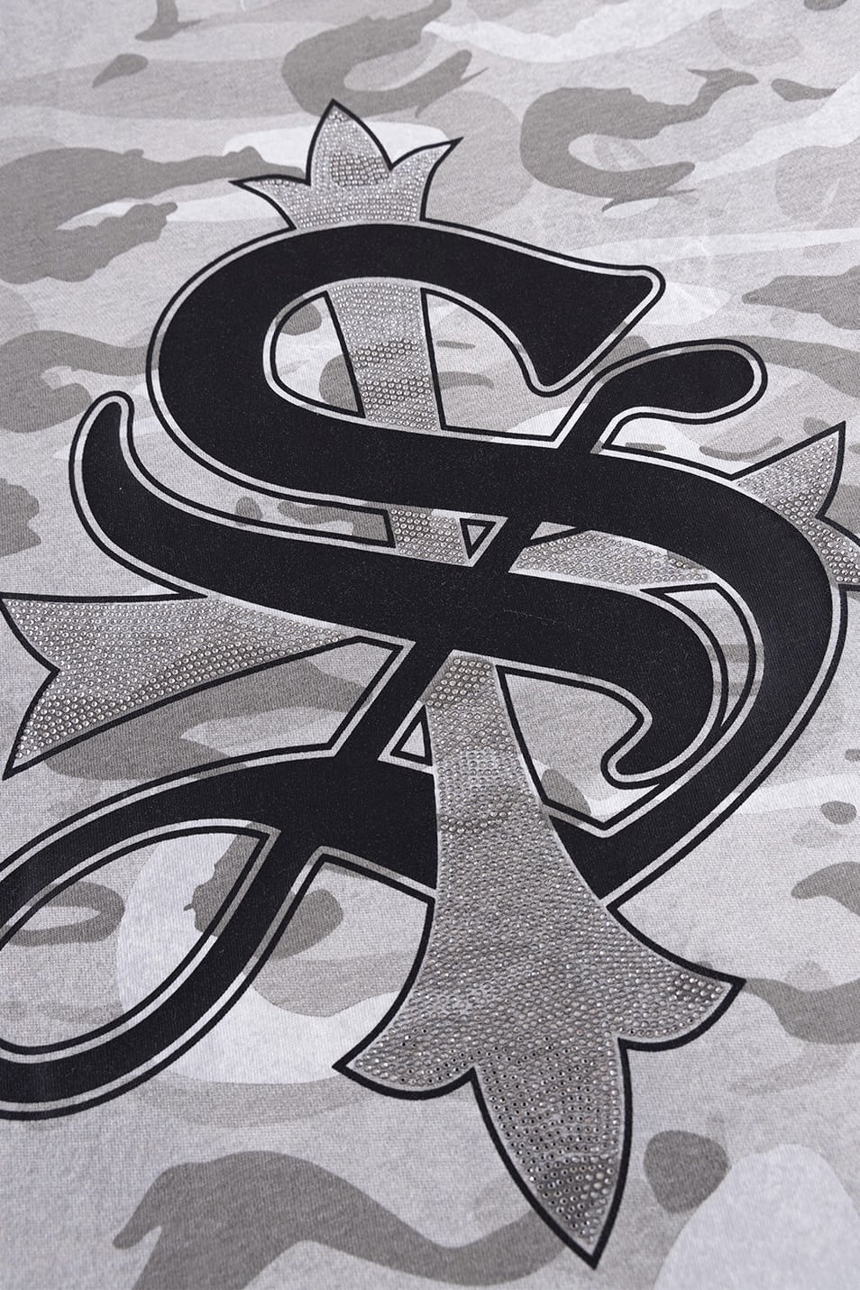 SUPPLIER 26ss "Camouflage Cross Tee" Gray Gray M