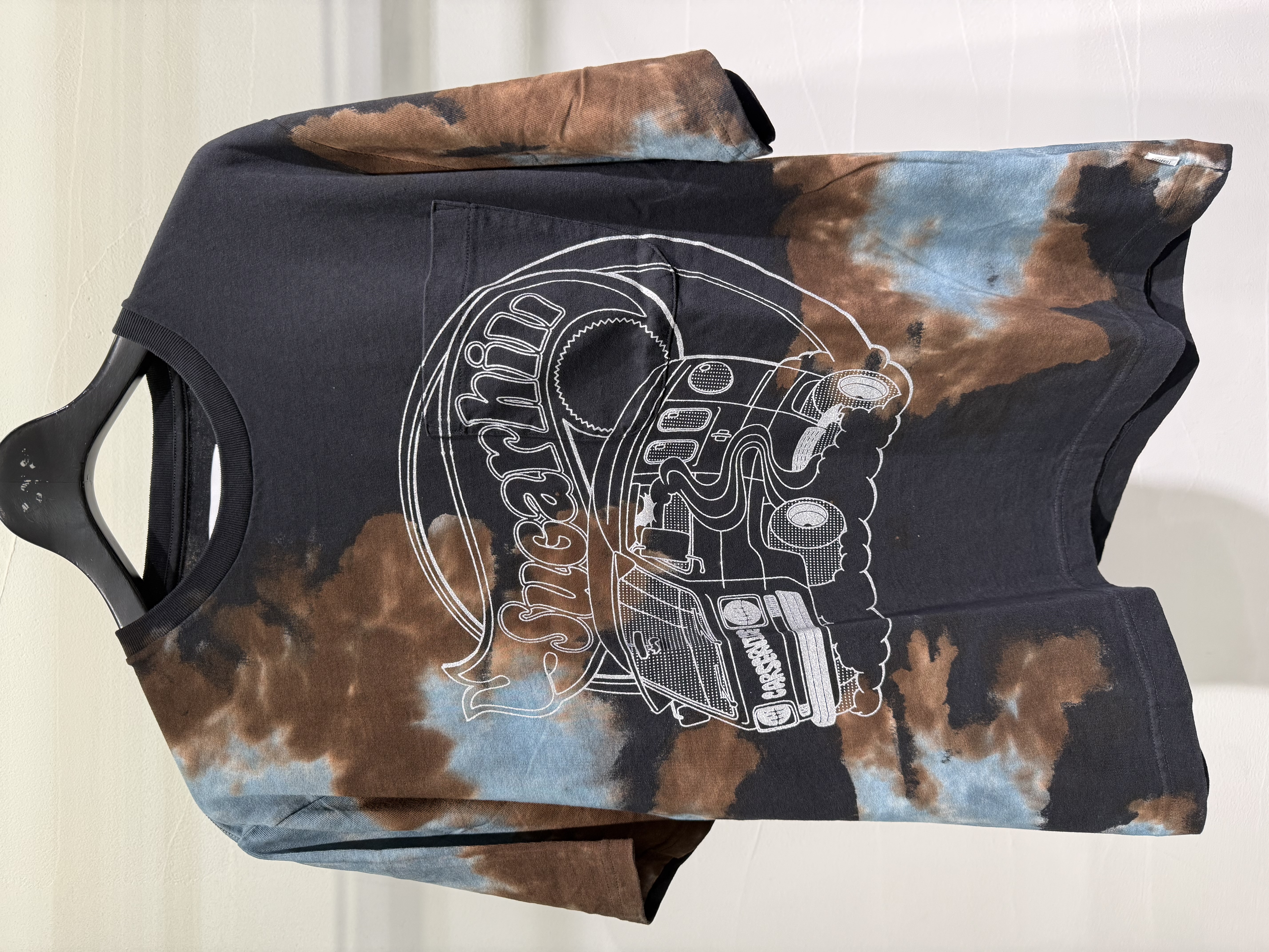 【先行予約 5月15日発売】SUGARHILL × Car Service 26ss "Melt Dye Tee" Black Black 2