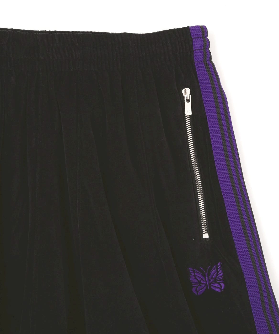 【先行予約 6月6日発売予定】Needles 26aw "Exclusive H.D. Track Short - C/PE Velour" Black Black XS