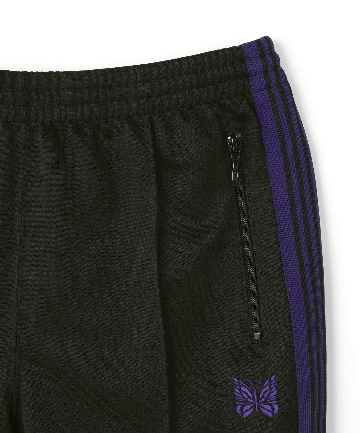 【先行予約 6月6日発売予定】Needles 26aw "Exclusive Track Pant - Poly Smooth" Black/Purple Black/Purple XS