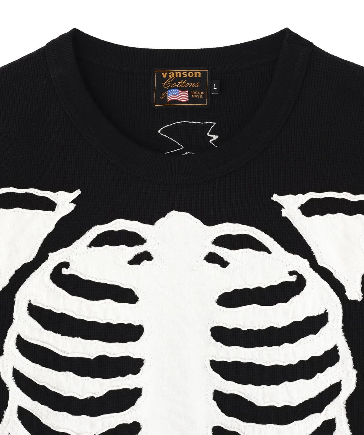 VANSON 26aw "サーマル S/S Tee" Black Black S