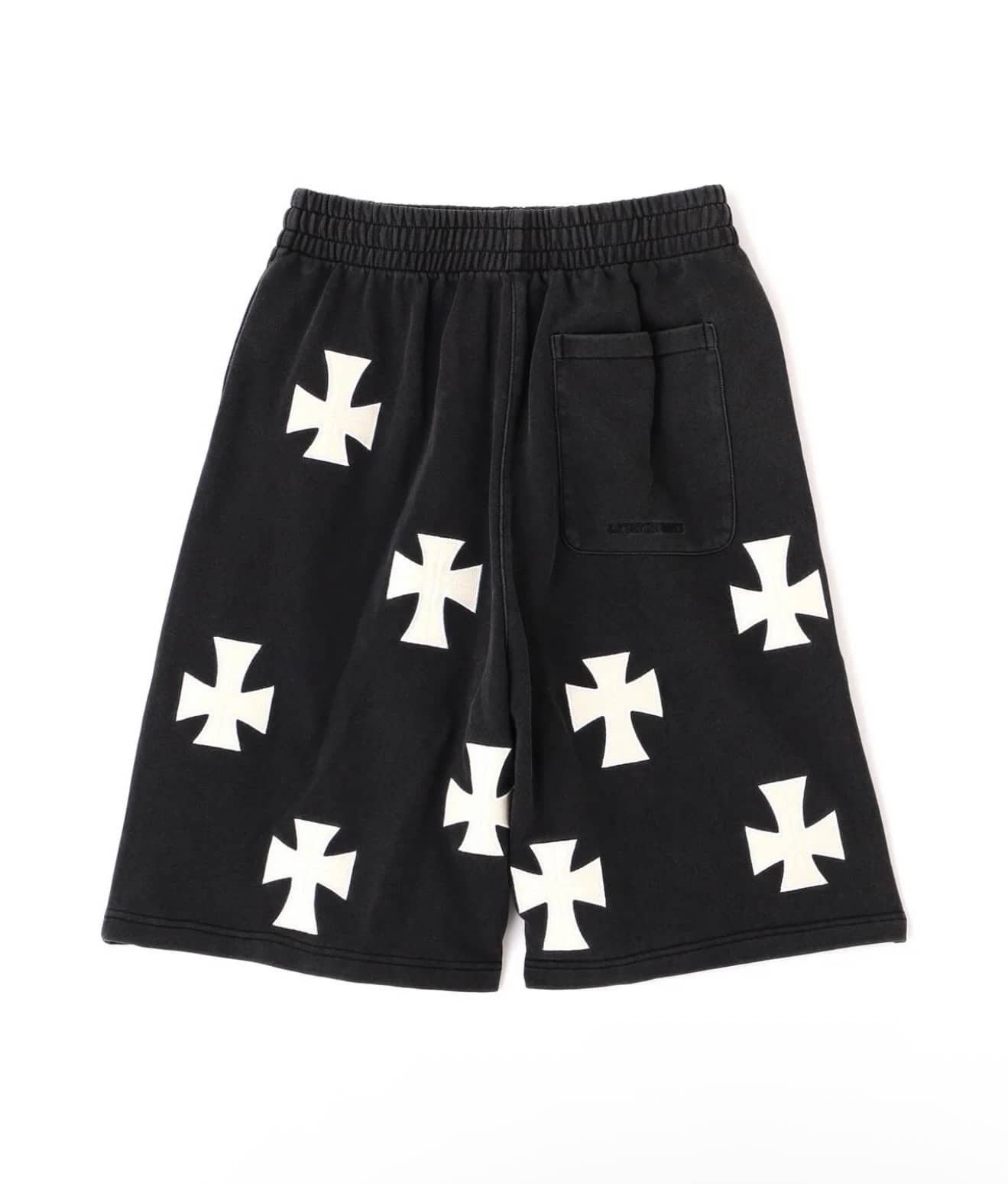 UNKNOWN LONDON 26aw "Exclusive Leather Cross Buggy Shorts" White White S
