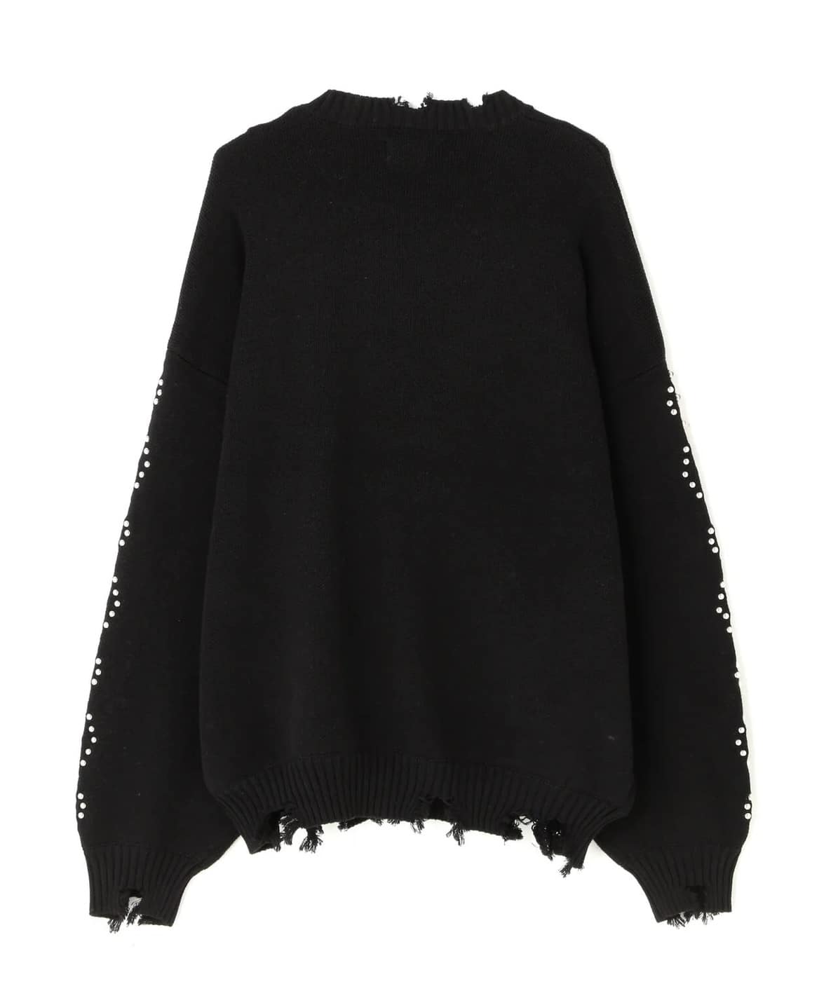 Danke Schon 26aw "Cotton WJQ Studs Crewneck" Black Black M