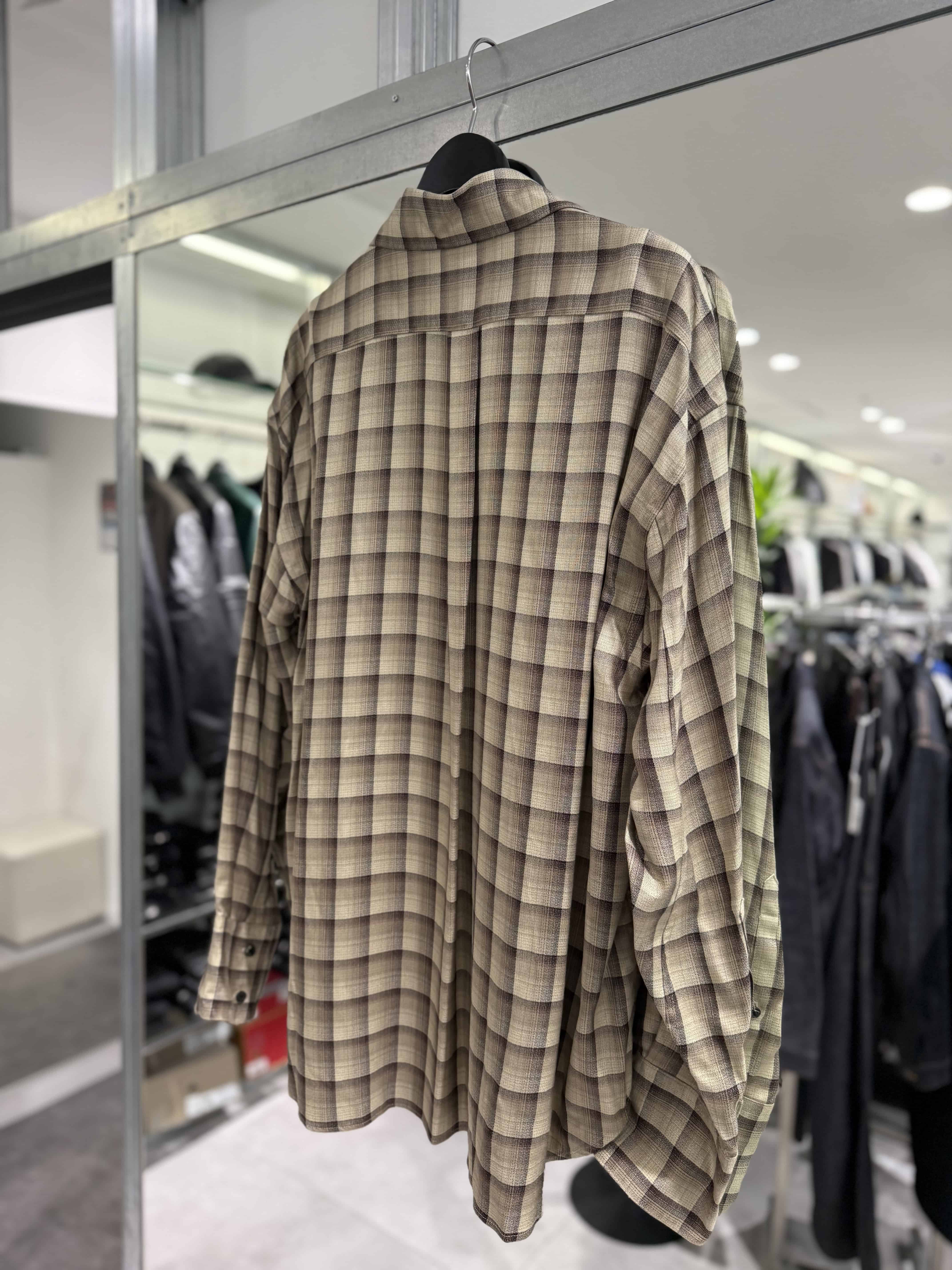 SUGARHILL 26aw "Ombre Skipper Shirt" Beige Beige 2