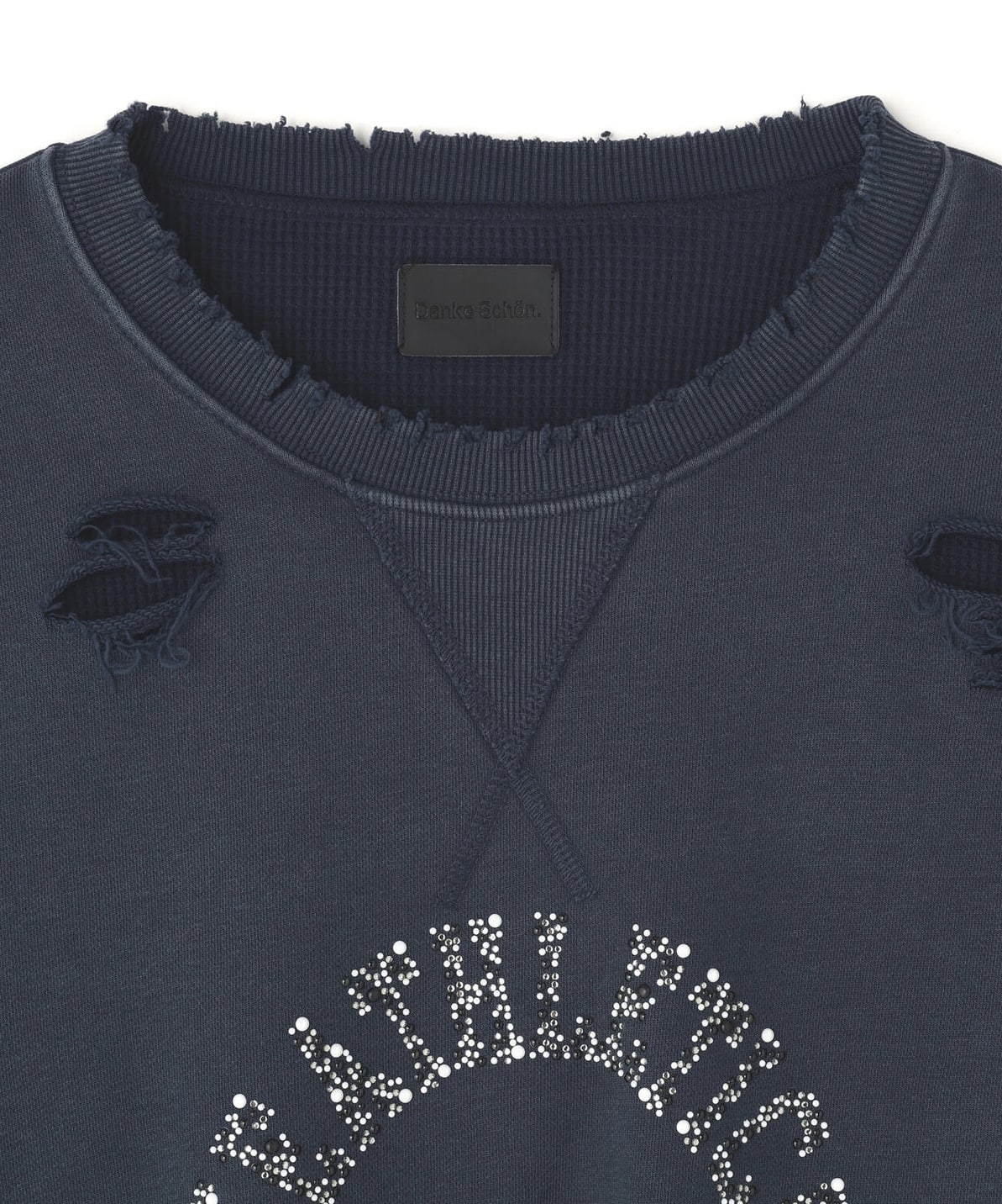 Danke Schon 26aw "Sulfer Chemical Sweat Crewneck" Blue Blue M