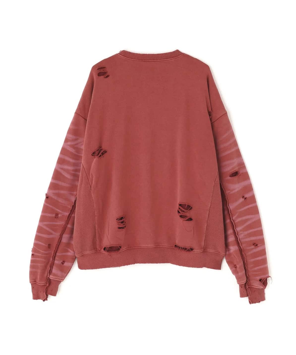 Danke Schon 26aw "Sulfer Chemical Sweat Crewneck" Red Red M