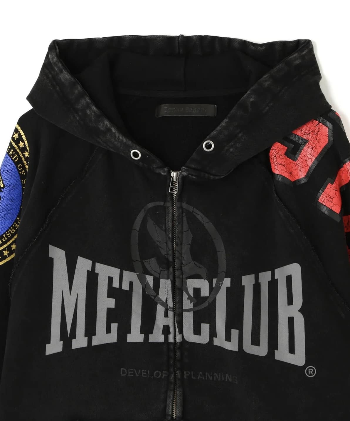 Danke Schon 26aw "Chemical Sweat Zip Hoodie Metaclub" Black Black M