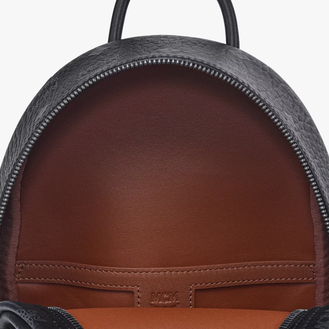 MCM Stark Side Studs Backpack Mini Black Mini