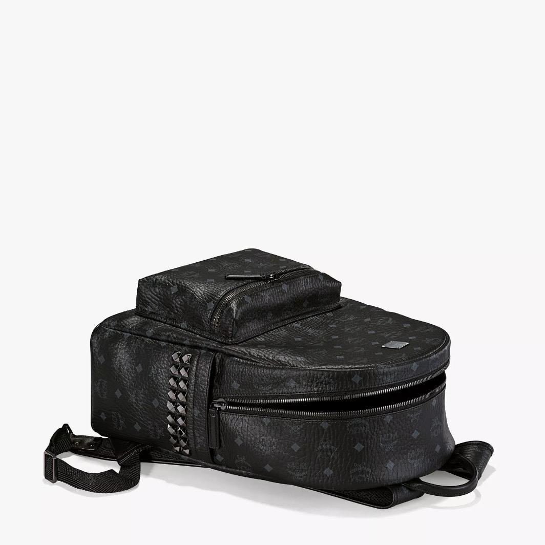 MCM Stark Side Studs Backpack Medium Black Medium