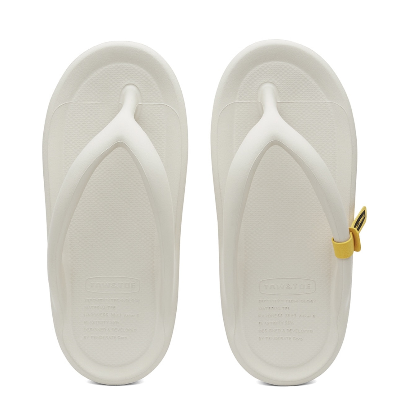 TAW&TOE 25ss "Zerovity Flip Flop OG" Cream Cream M(25cm)